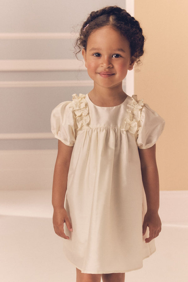 Ivory Taffeta Ruffle Party Dress (3mths-8yrs)