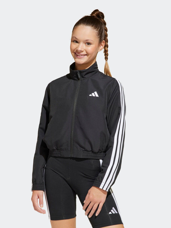 adidas Black 3 Stripe Woven Jacket