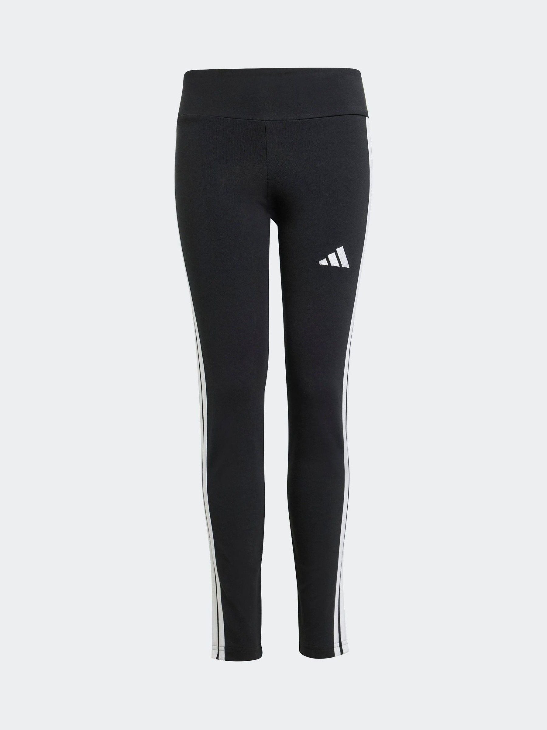 adidas Black 3 Stripe Essentials Leggings