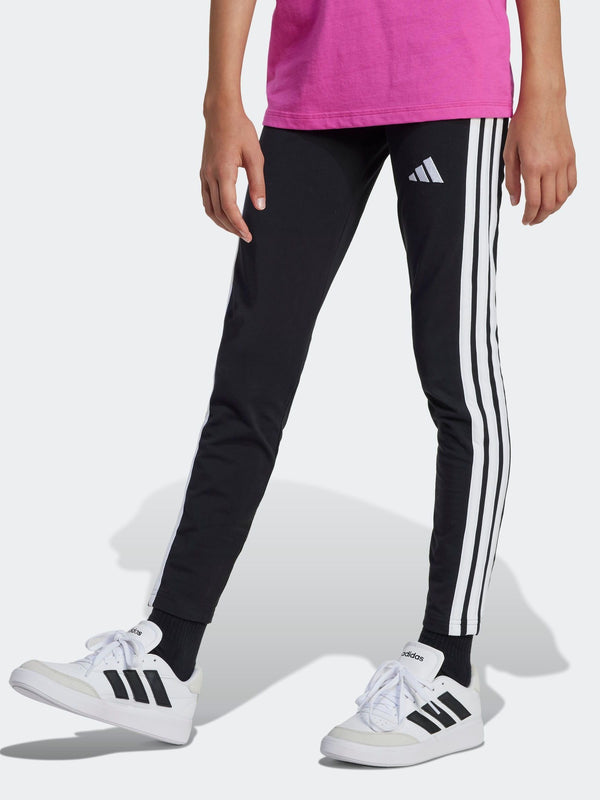 adidas Black 3 Stripe Essentials Leggings