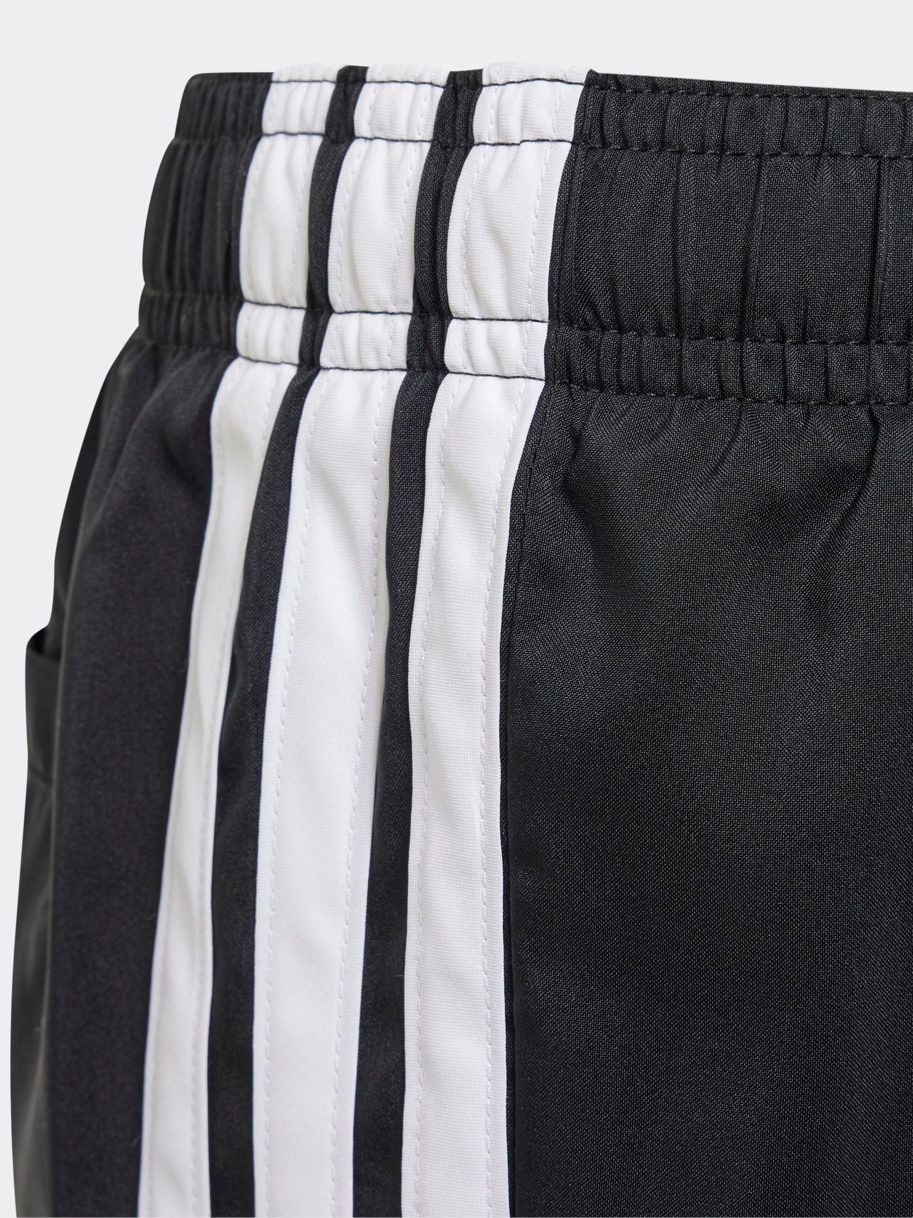 adidas Black 3 Stripes Swim Shorts