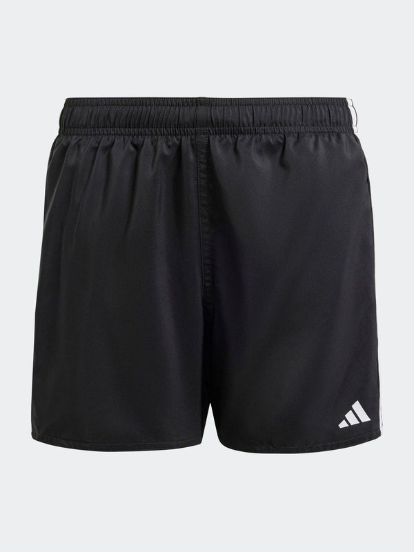 adidas Black 3 Stripes Swim Shorts