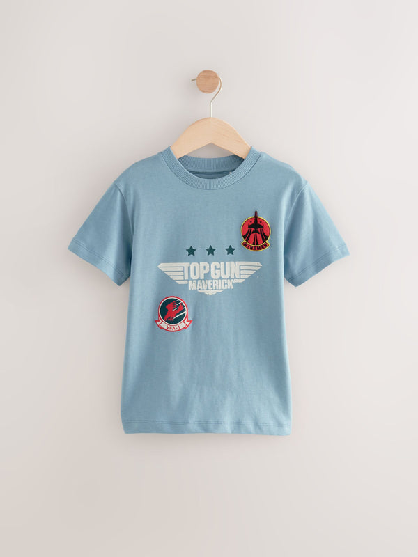 Blue Top Gun 100% Cotton T-Shirt (3-16yrs)