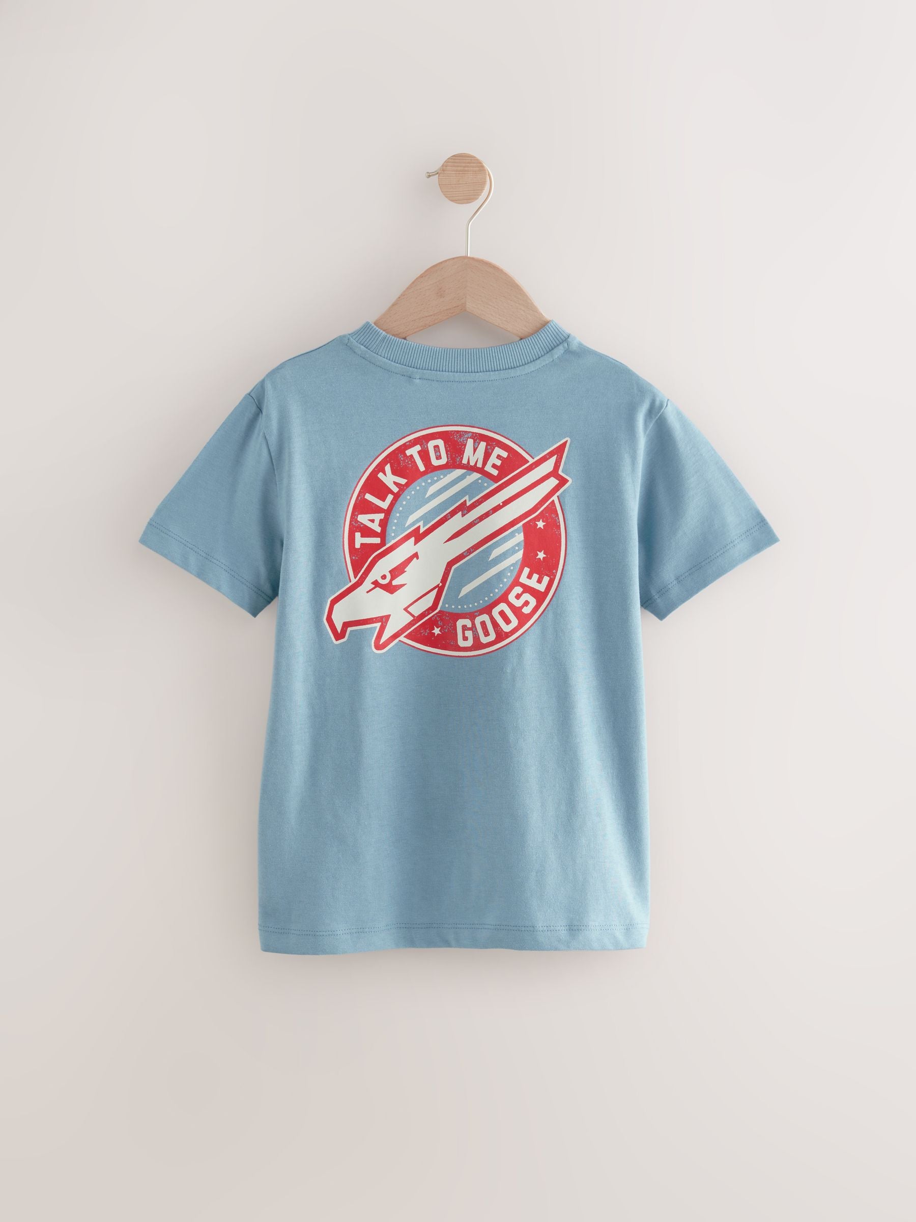 Blue Top Gun 100% Cotton T-Shirt (3-16yrs)