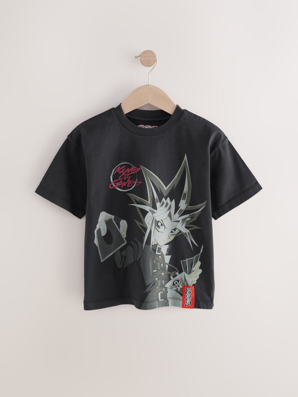 Black 100% Cotton Short Sleeve T-Shirt (6-16yrs)