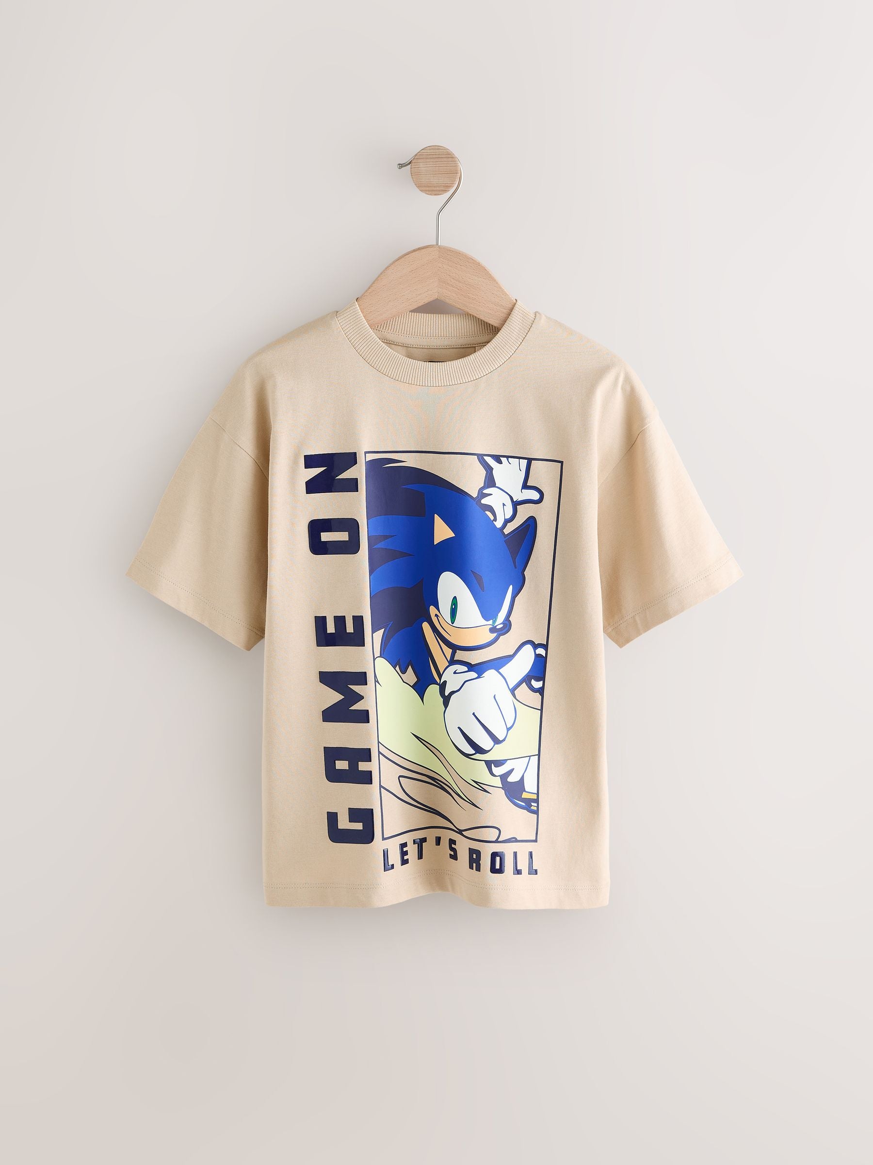 Cement 100% Cotton Licensed Sonic T-Shirt (3-16yrs)