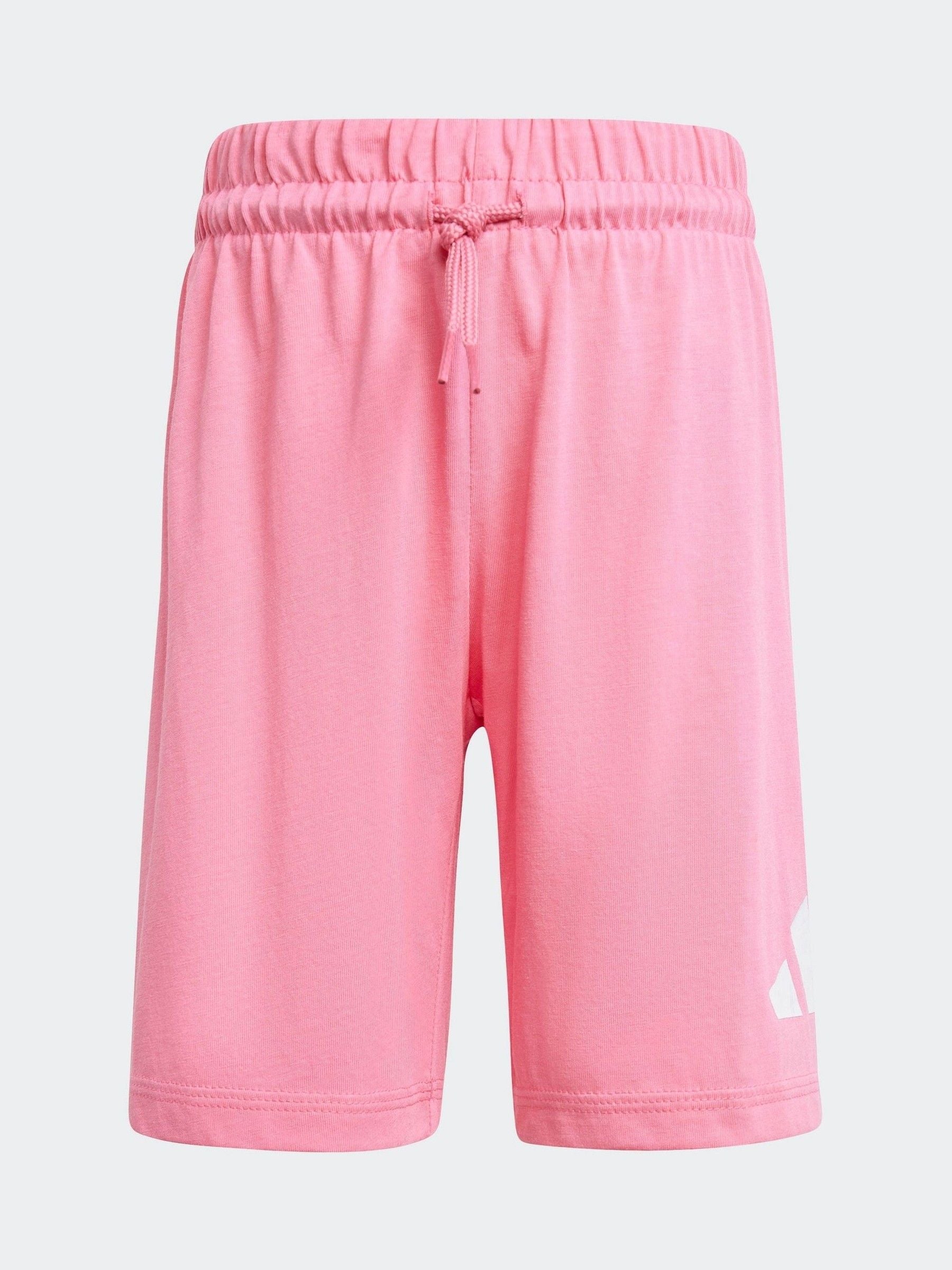 adidas Pink Essentials 100% Cotton Shorts and T-Shirt Set