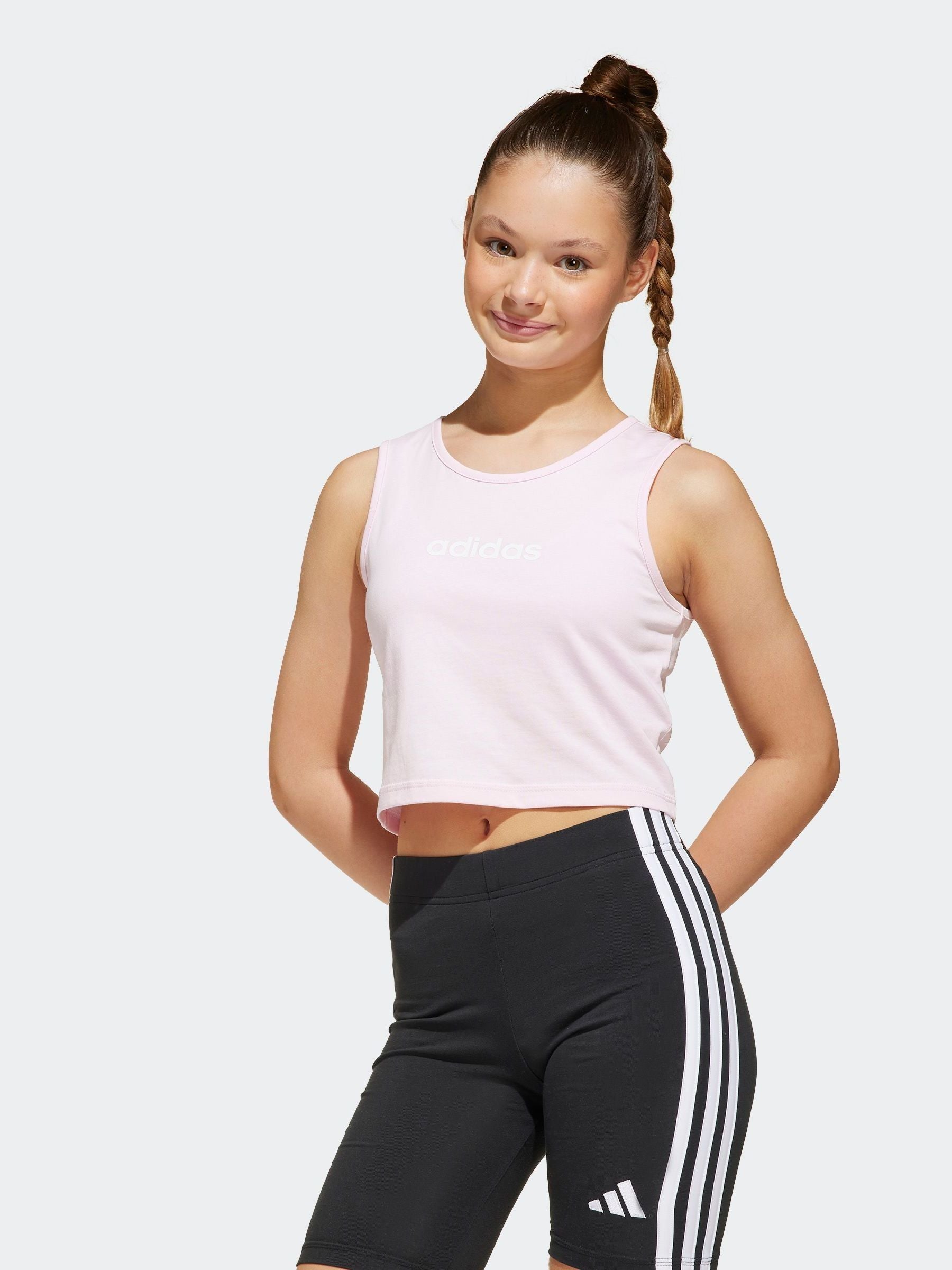 adidas Pink Essentials 100% Cotton Vest