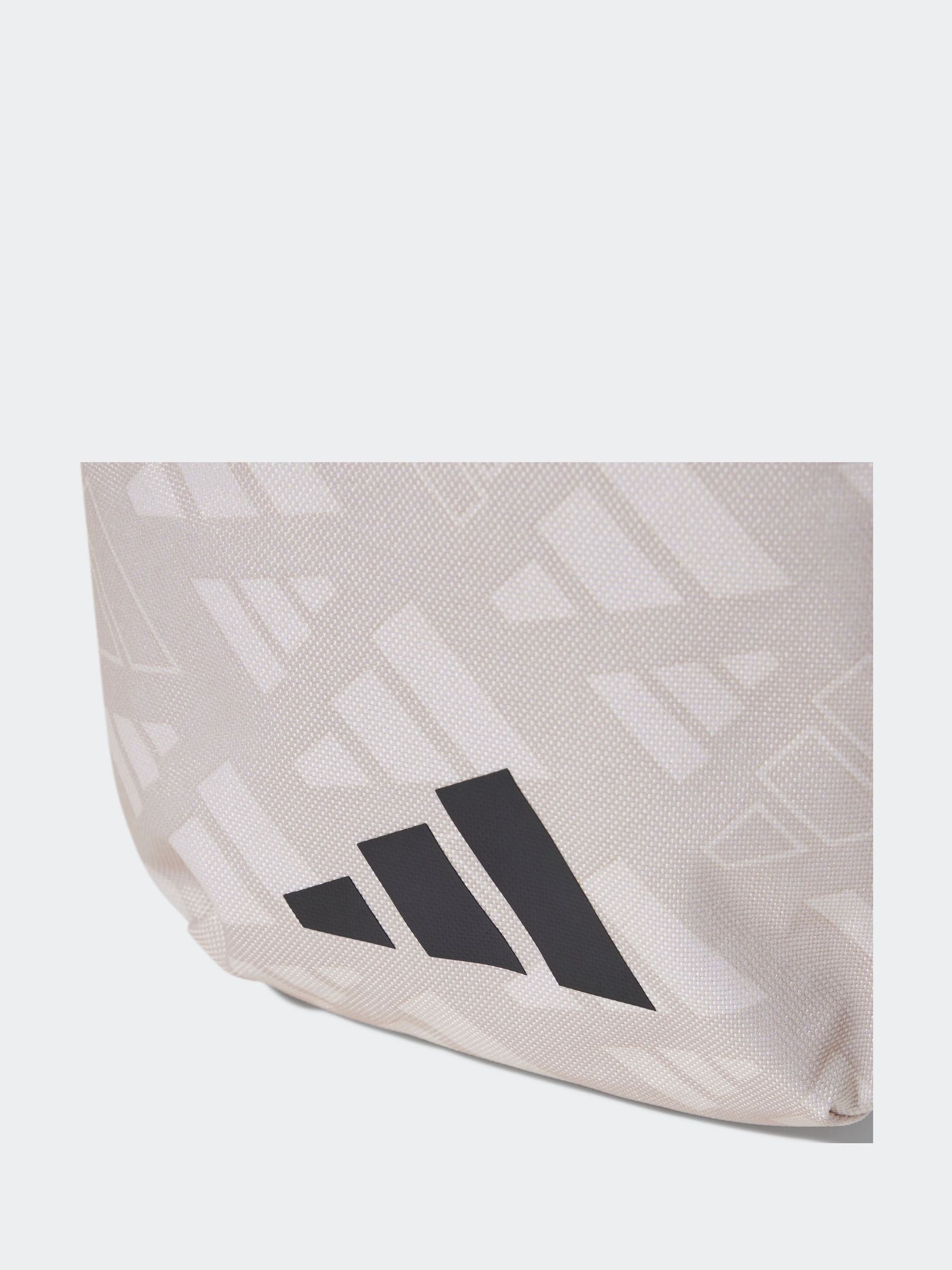 adidas Grey Linear Printed Mono Organiser Crossbody Bag