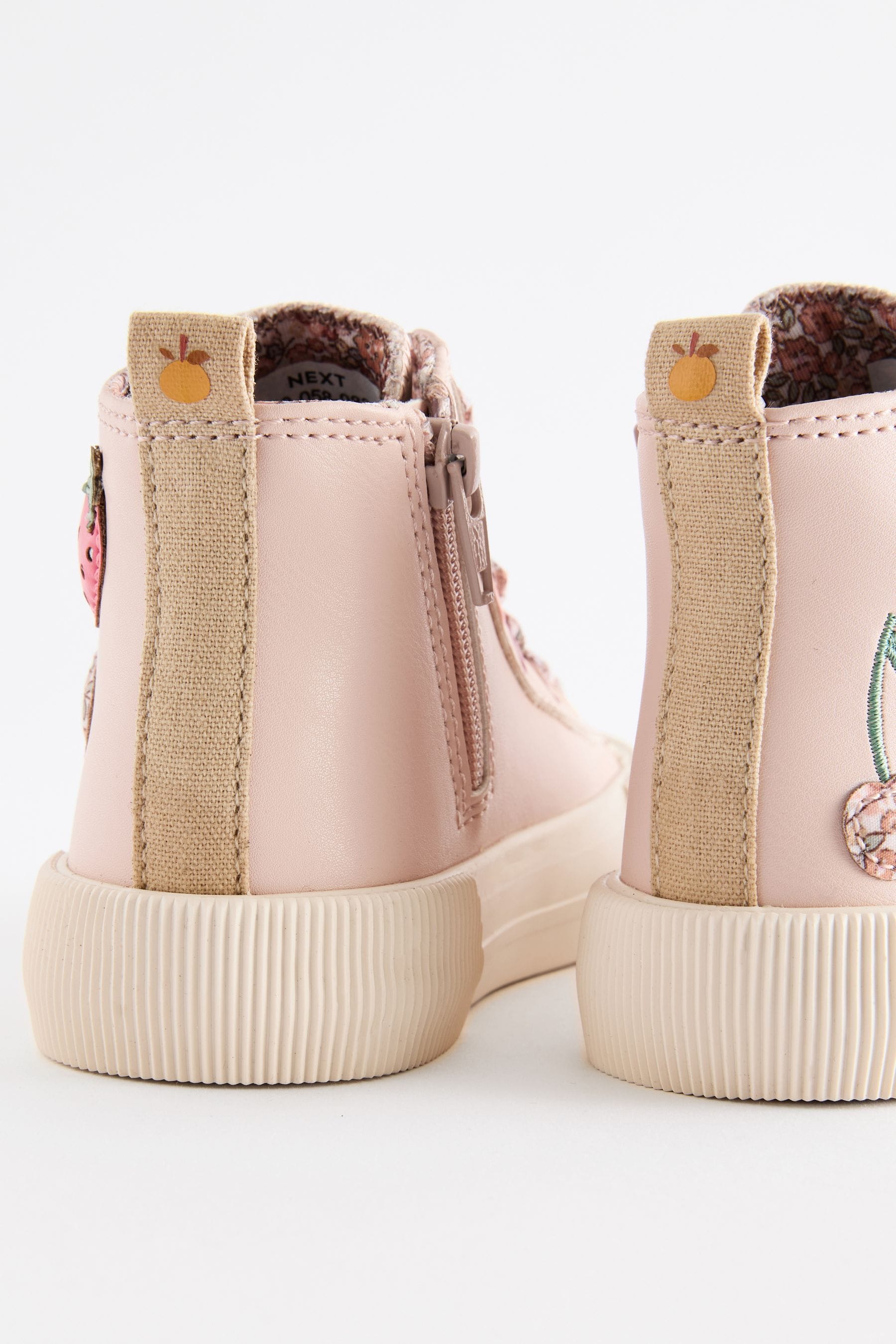 Neutral Character Applique Chunky High Top Trainers