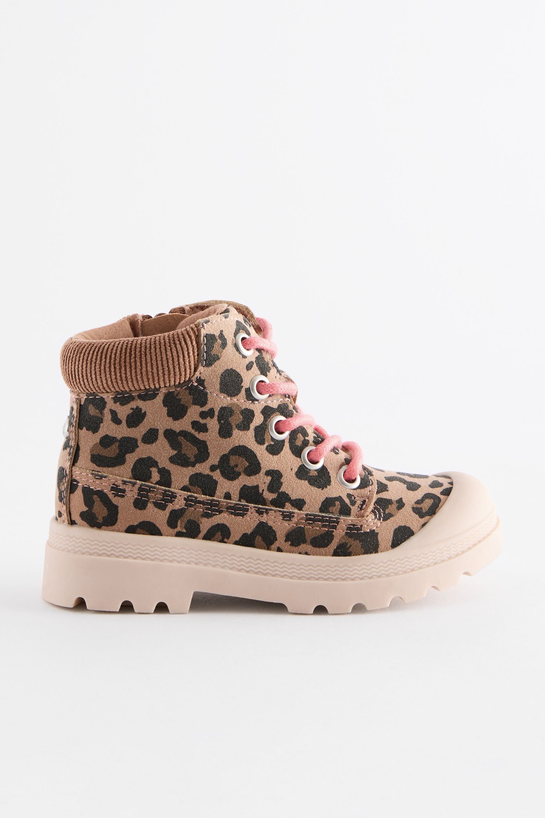 Animal Print Chunky Boots