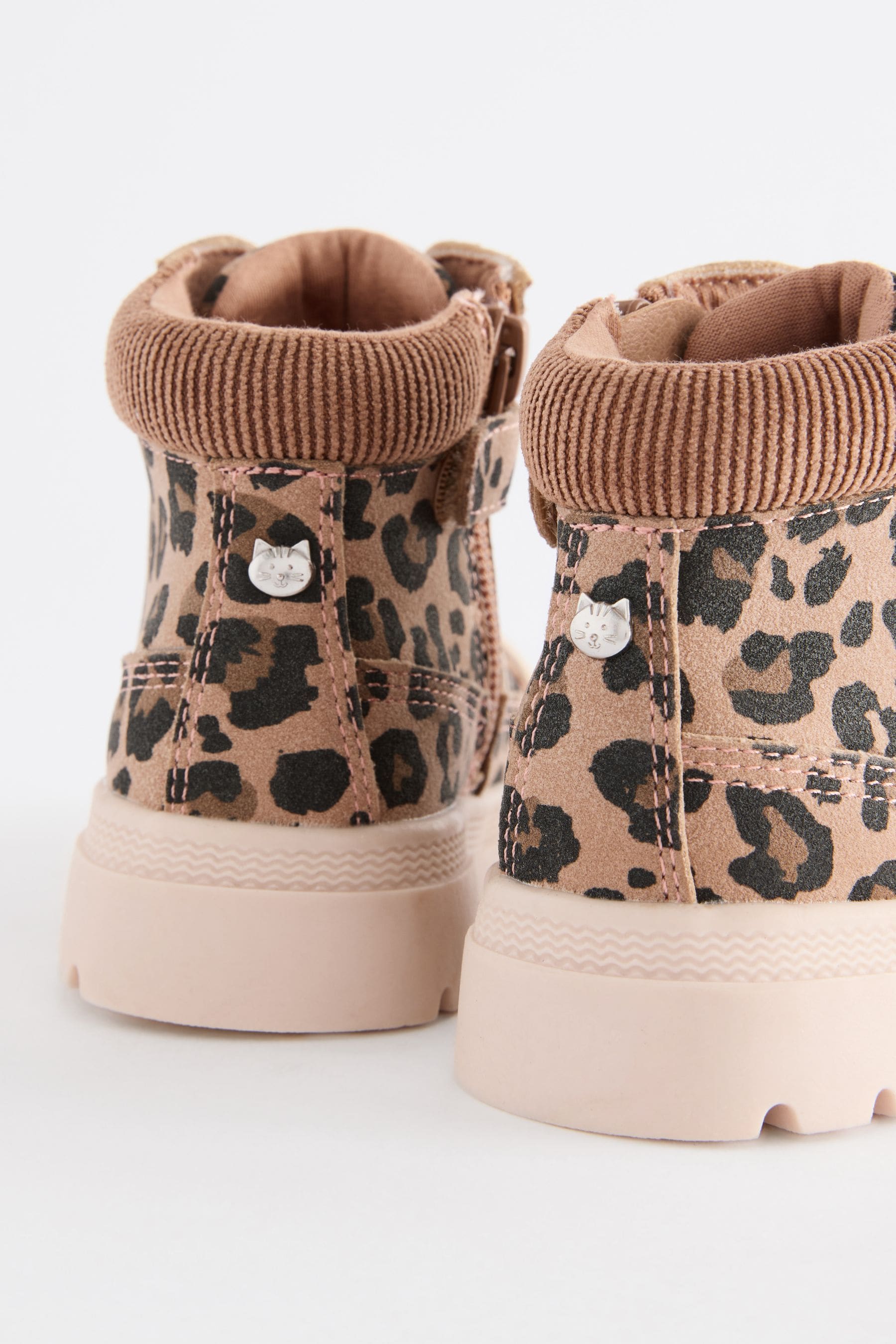 Animal Print Chunky Boots