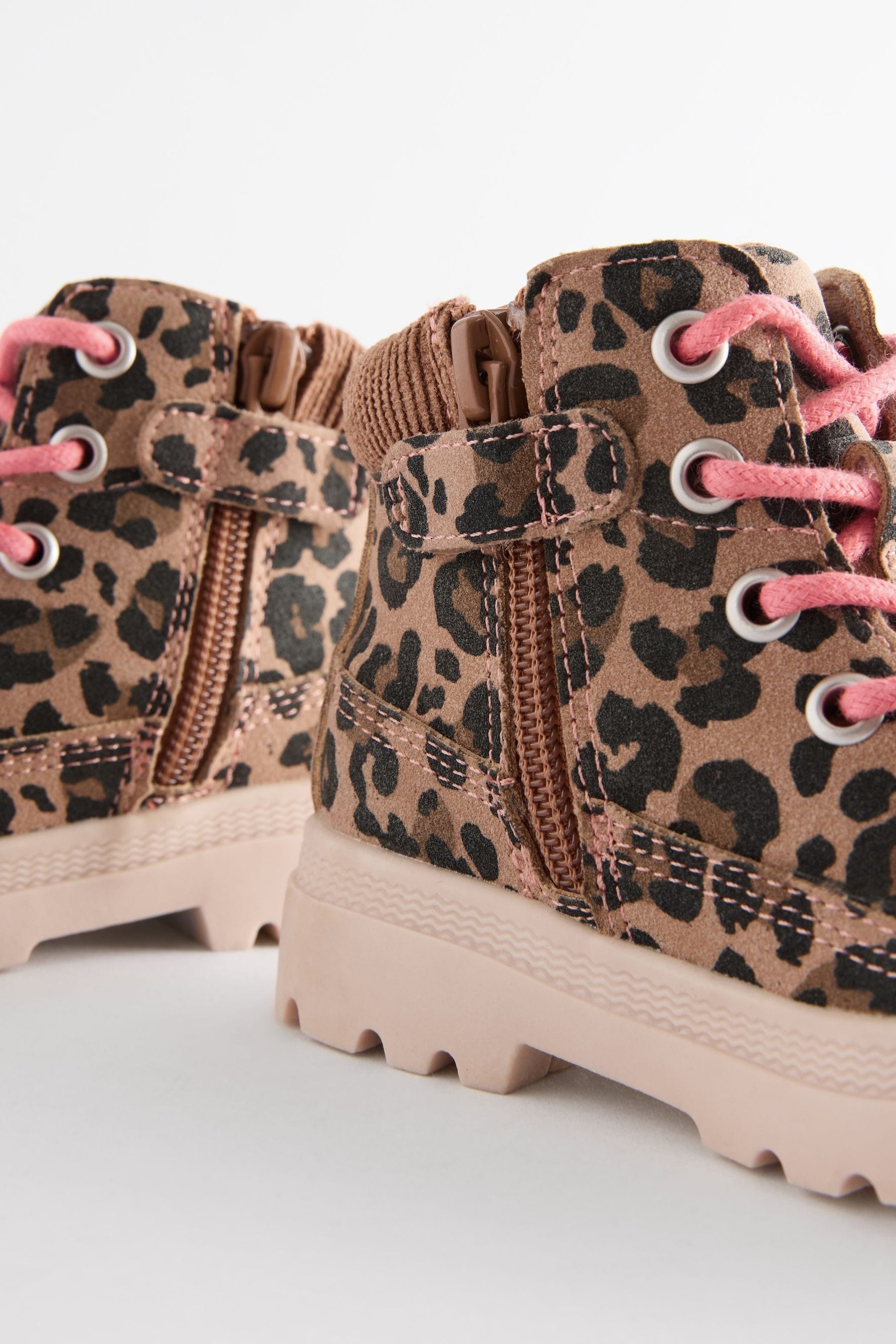 Animal Print Chunky Boots