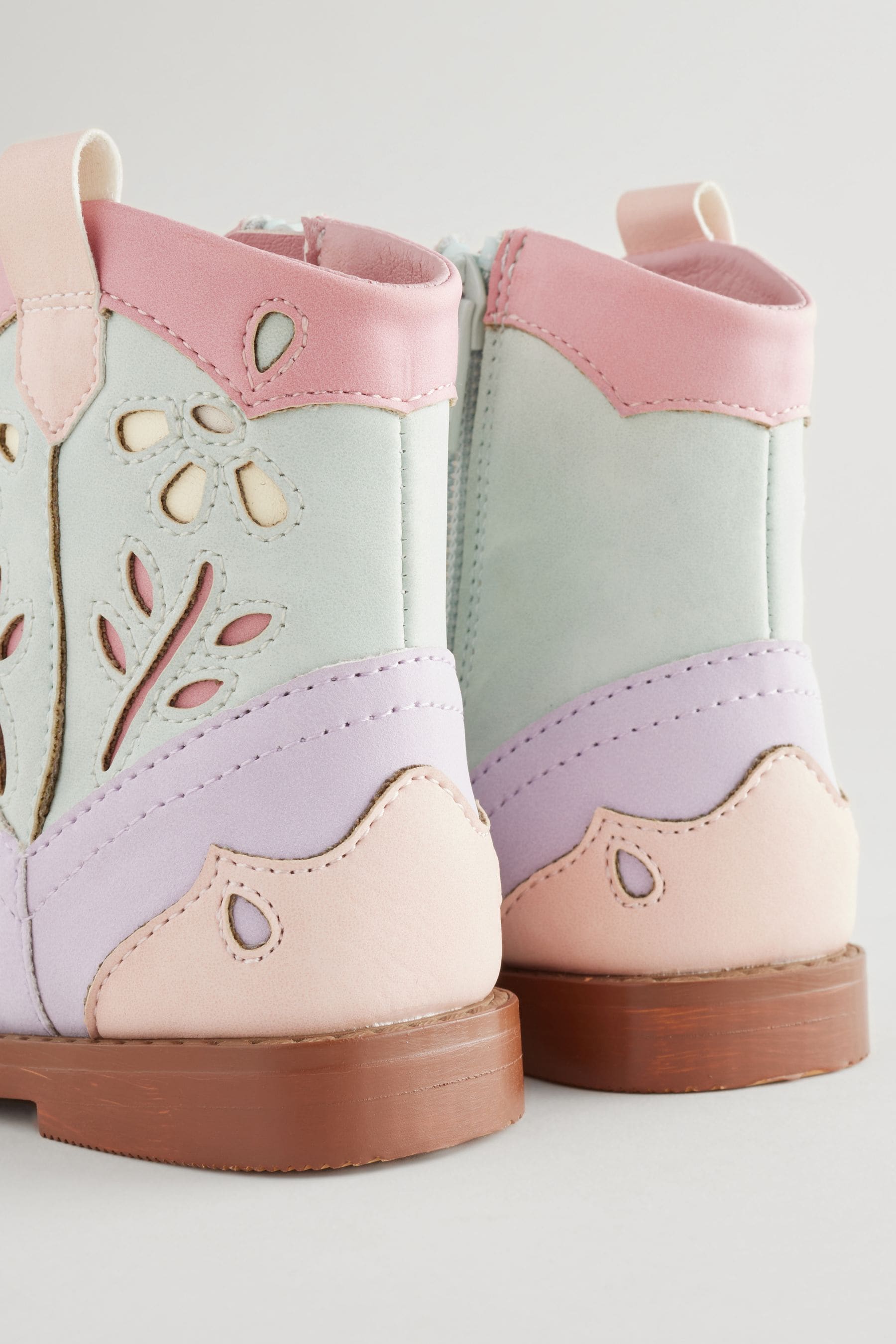 Multi Pastel Western Boots