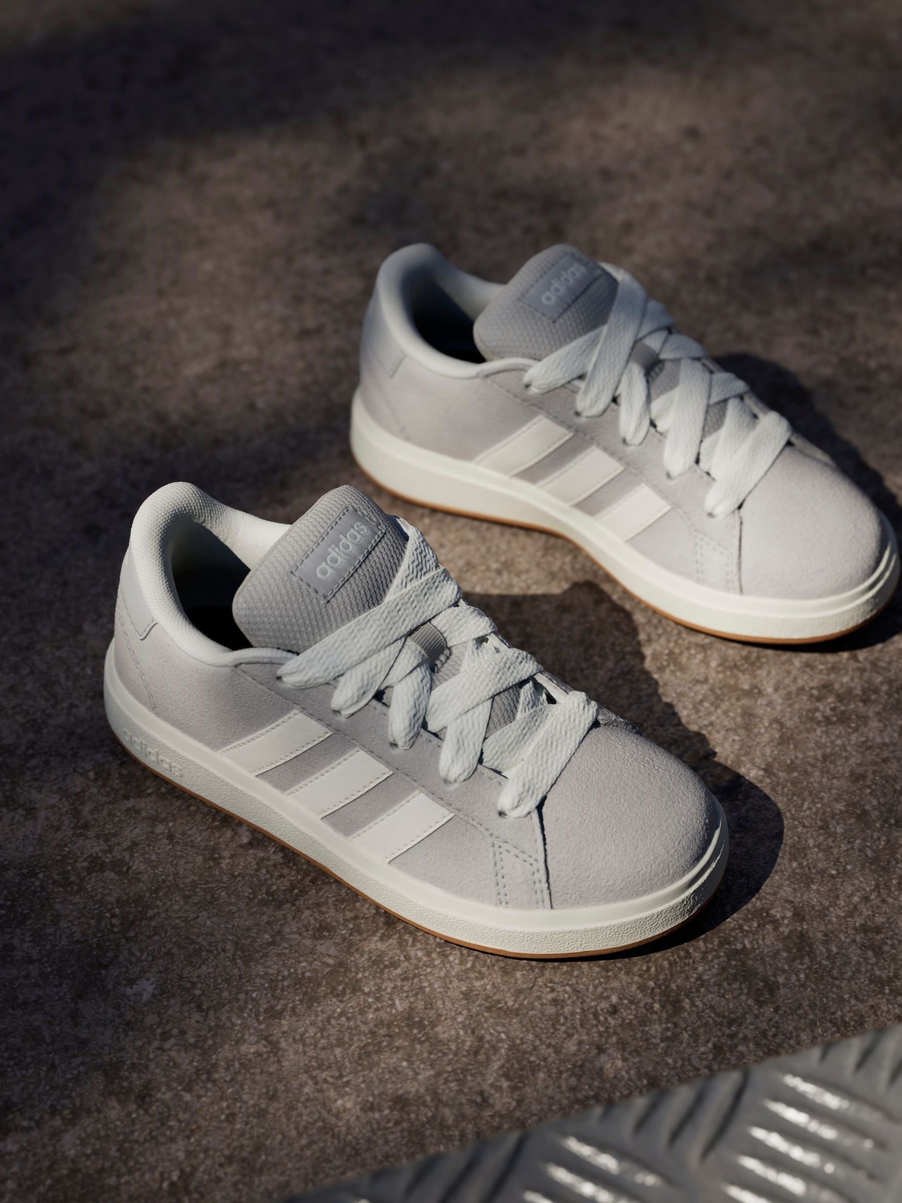 adidas Grey Grand Court 00s Trainers