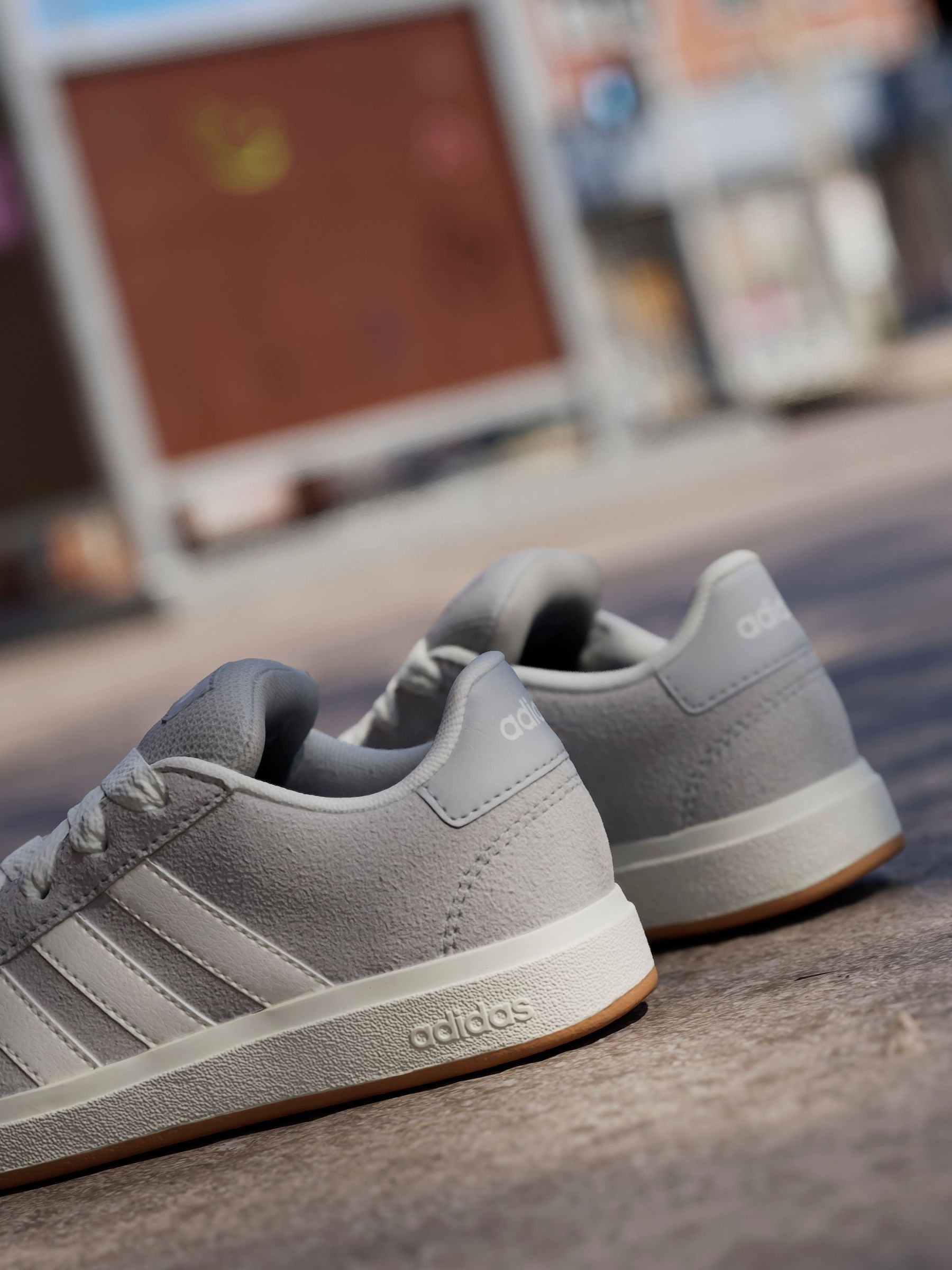 adidas Grey Grand Court 00s Trainers