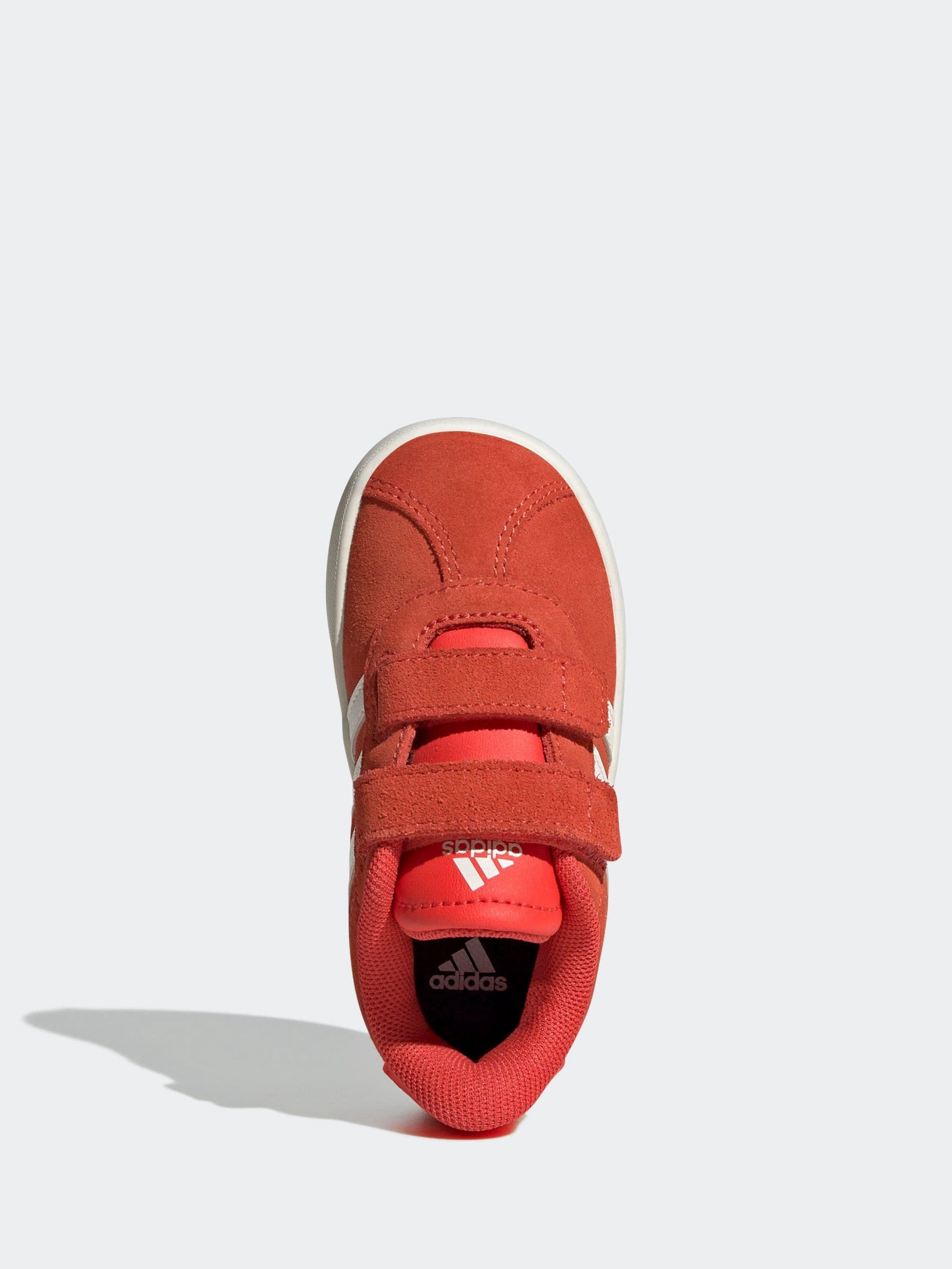 adidas Red VL Court 3.0 Hook and Loop Trainers