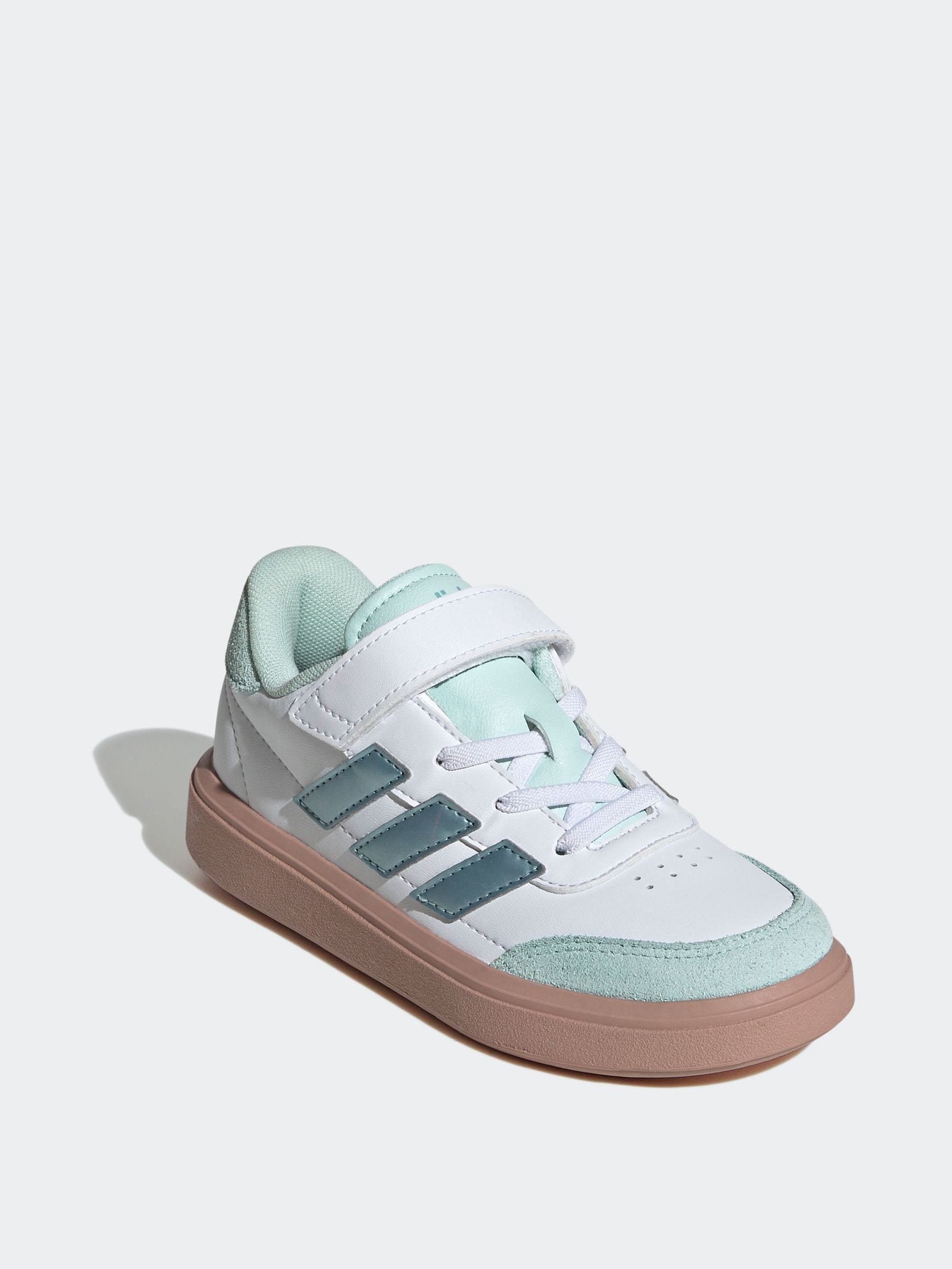 adidas White Court Block Trainers