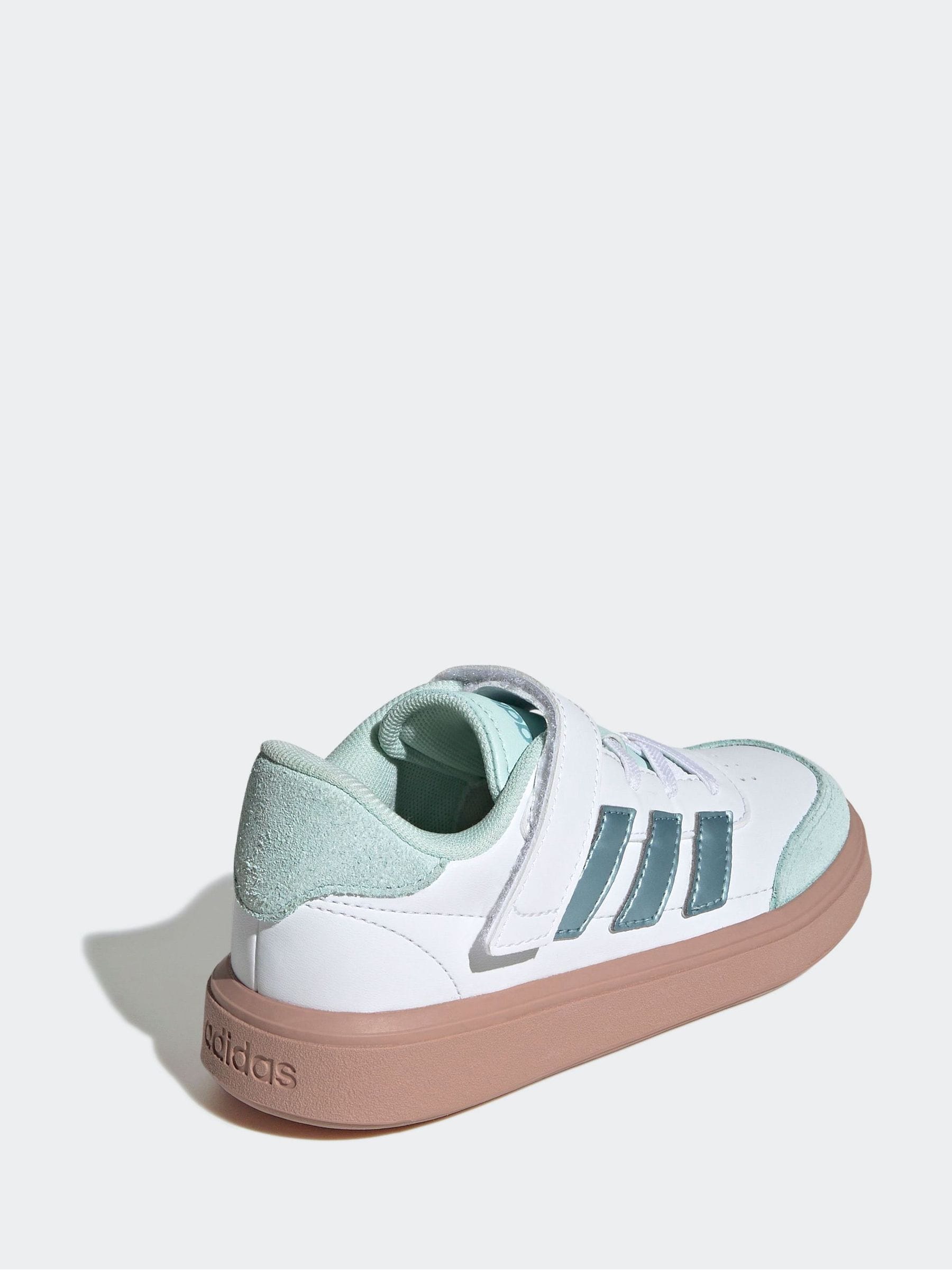 adidas White Court Block Trainers