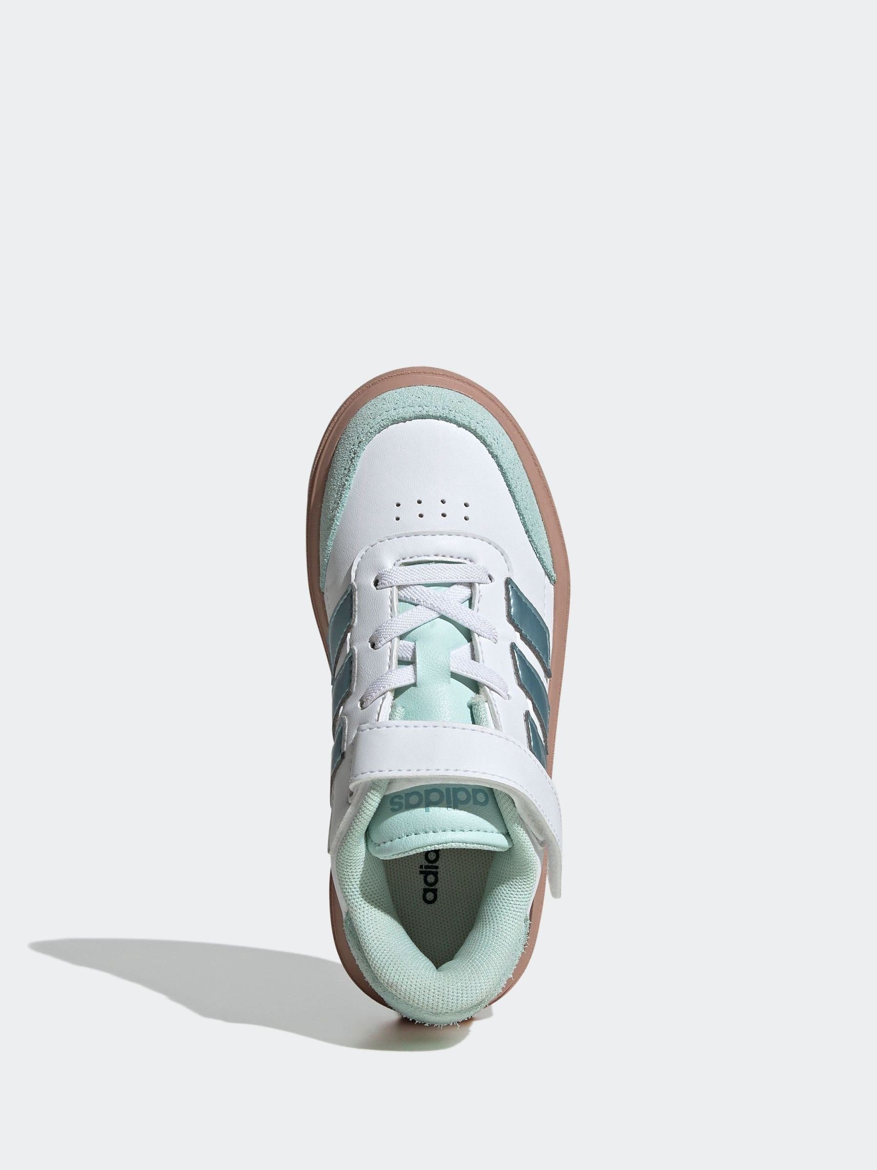 adidas White Court Block Trainers