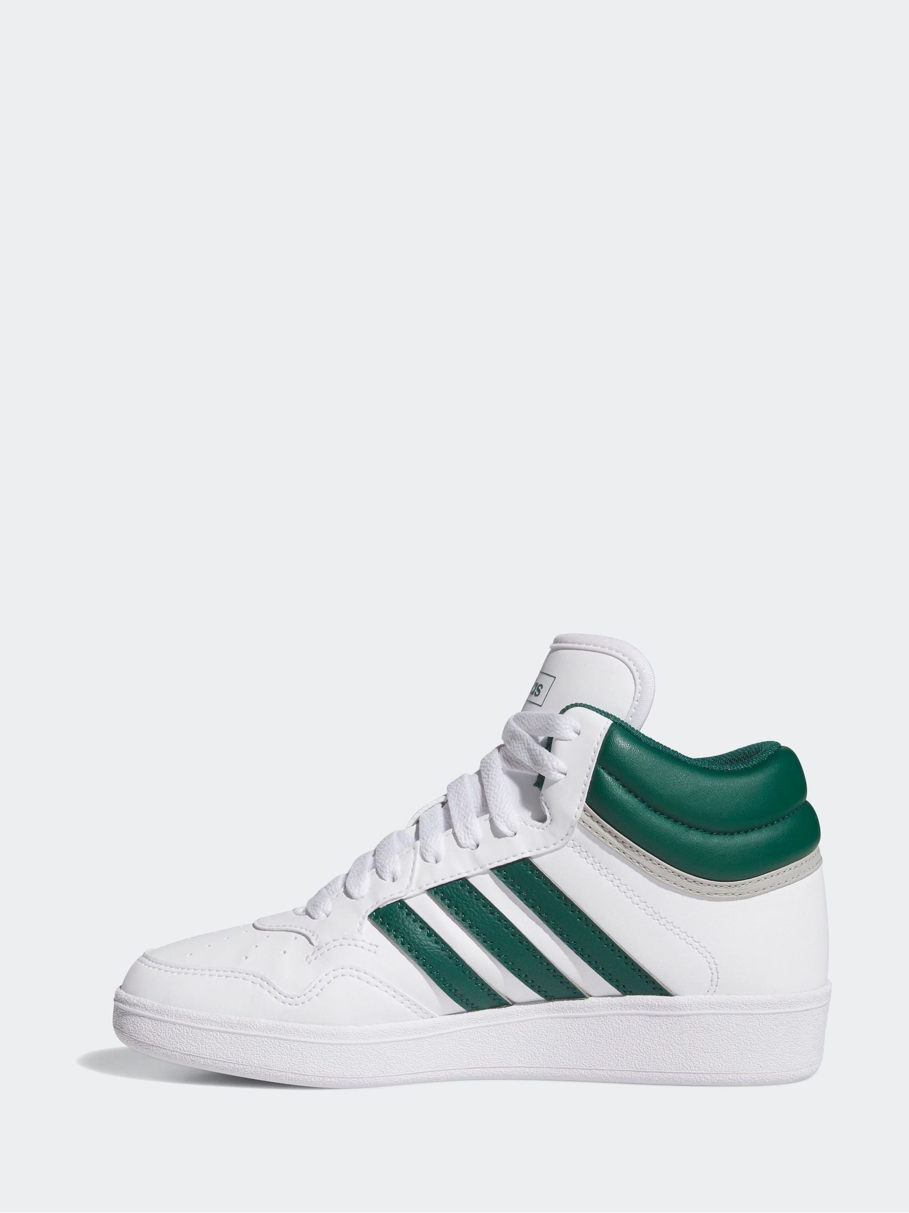 adidas Cream White Hoops Mid Trainers