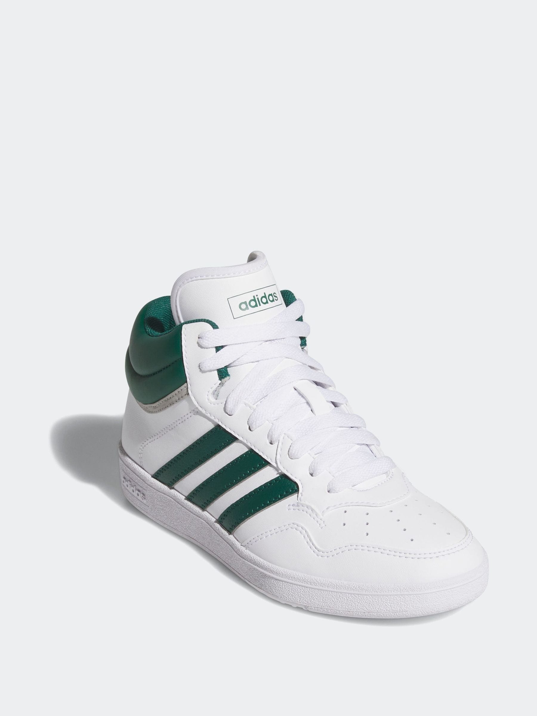 adidas Cream White Hoops Mid Trainers