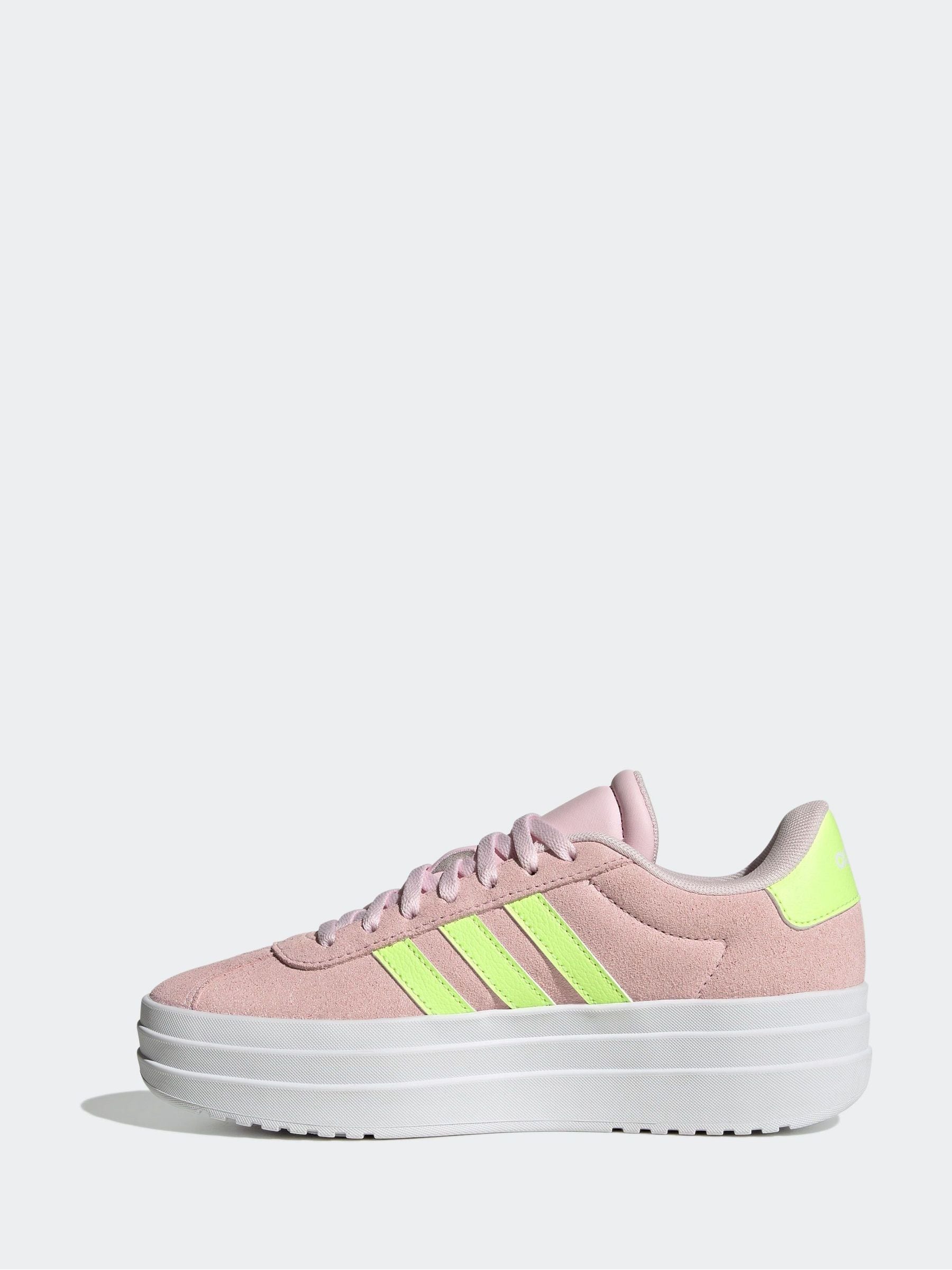 adidas Light Pink Junior VL Court Bold Trainers