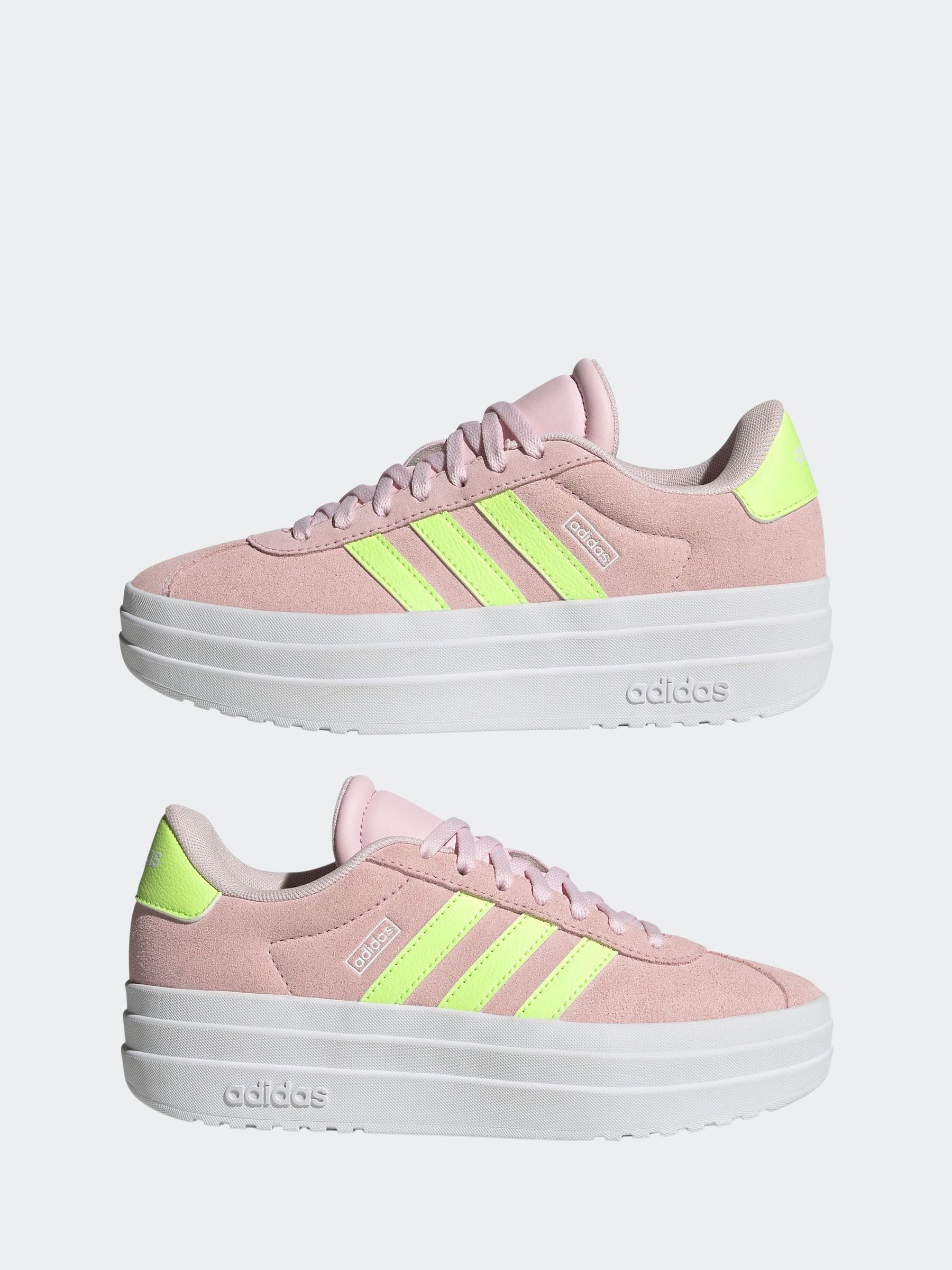 adidas Light Pink Junior VL Court Bold Trainers