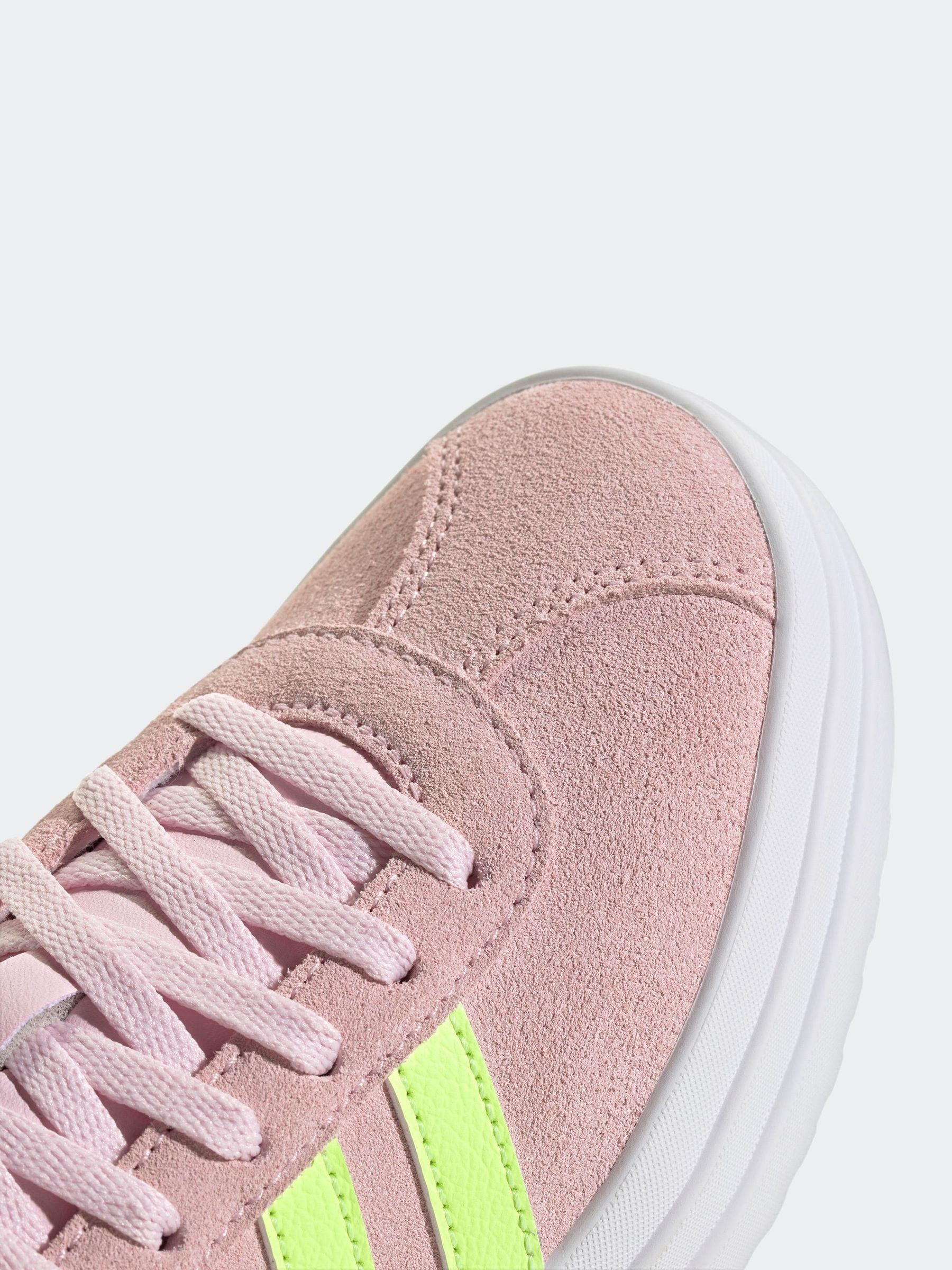 adidas Light Pink Junior VL Court Bold Trainers