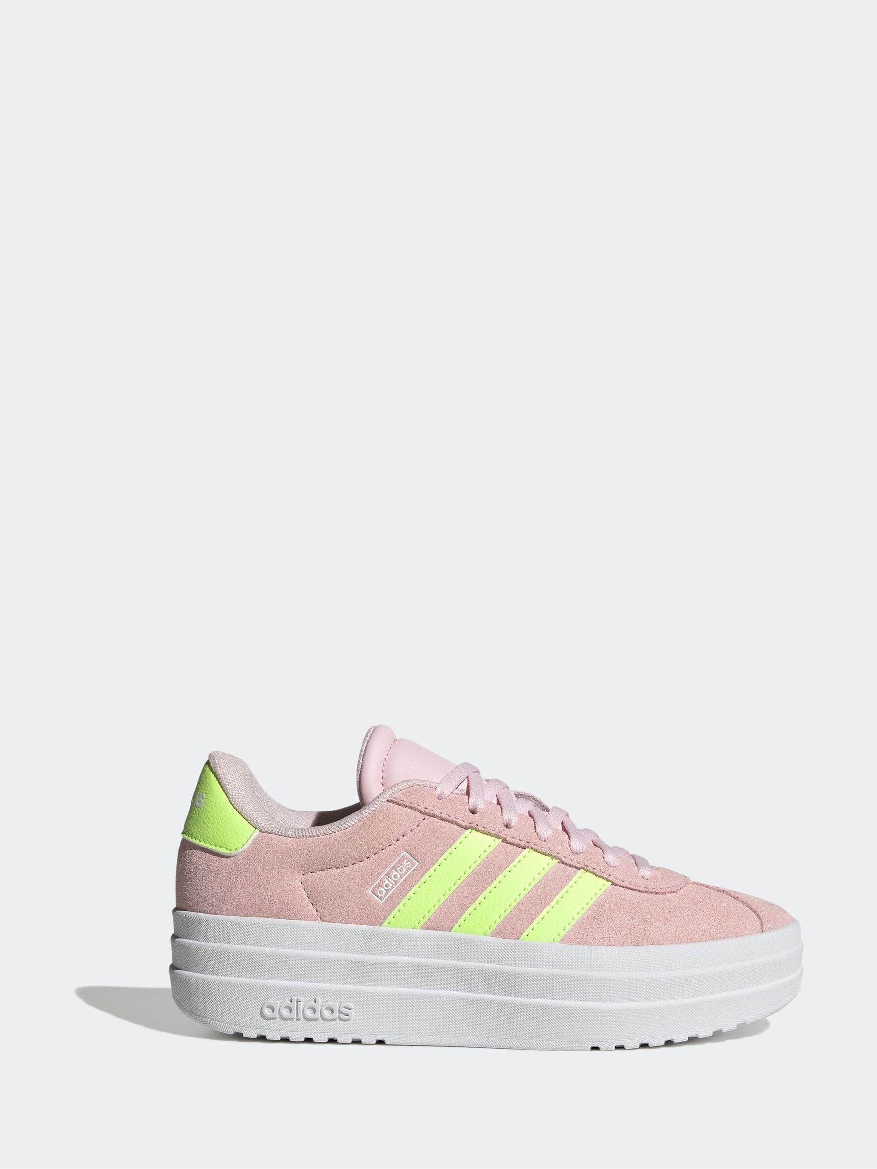 adidas Light Pink Junior VL Court Bold Trainers