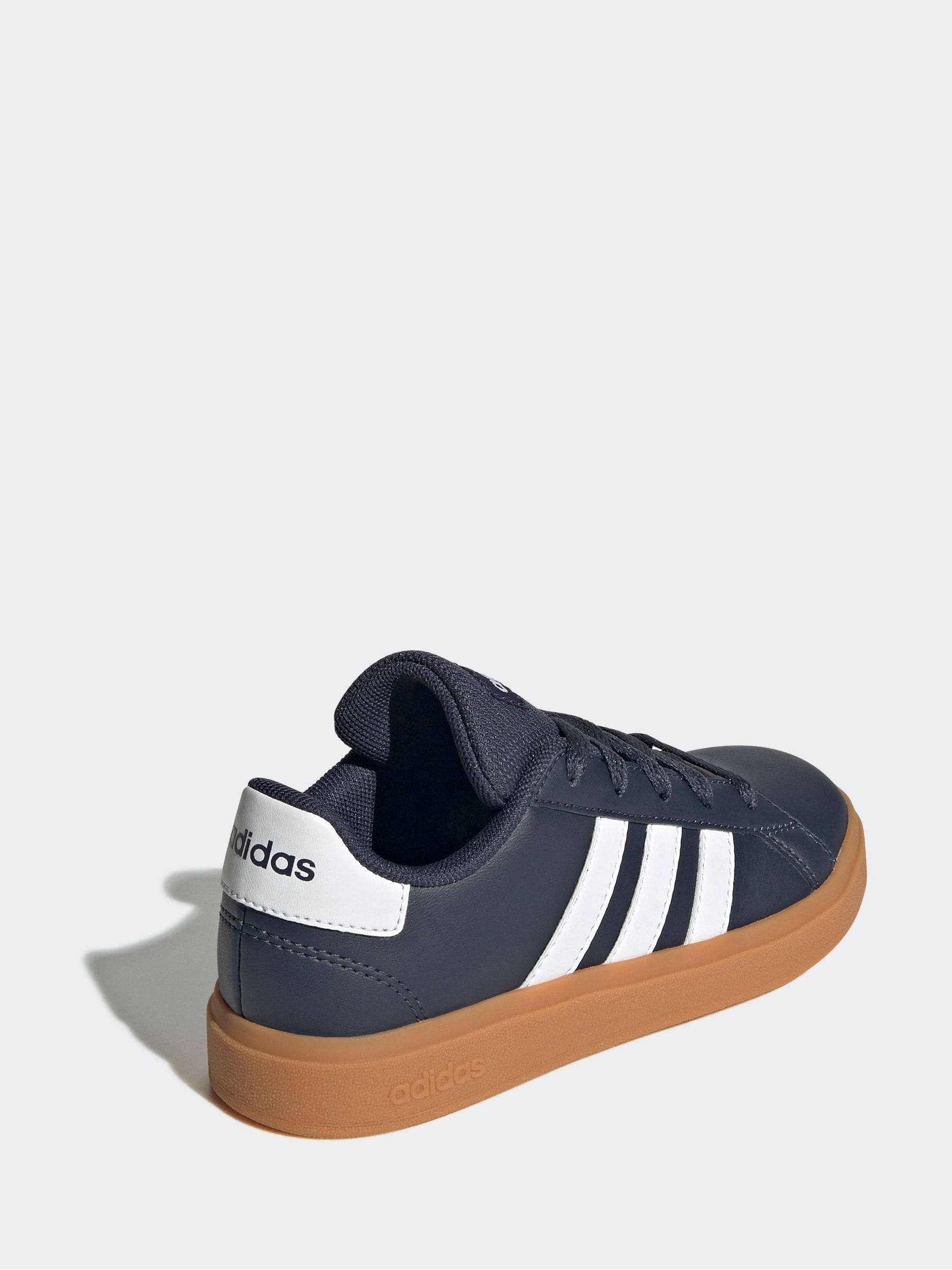 adidas Blue Grand Court Lace-Up Trainers