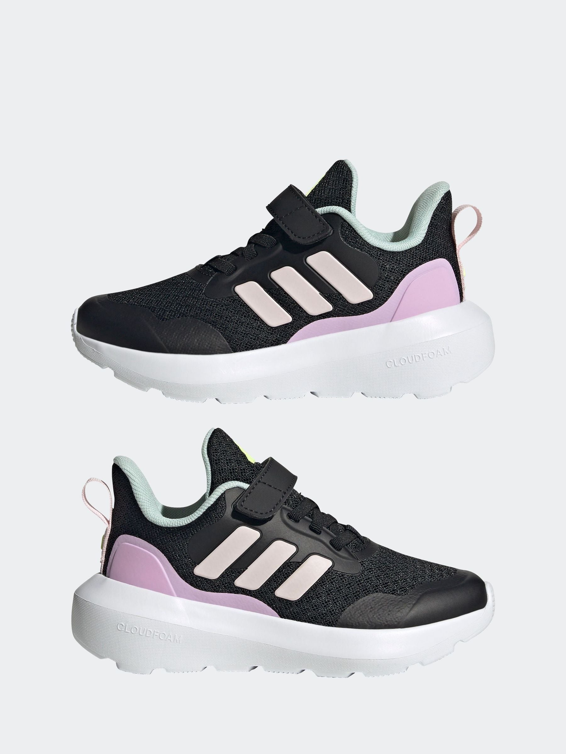 adidas Black Kids Fortarun 3 Trainers