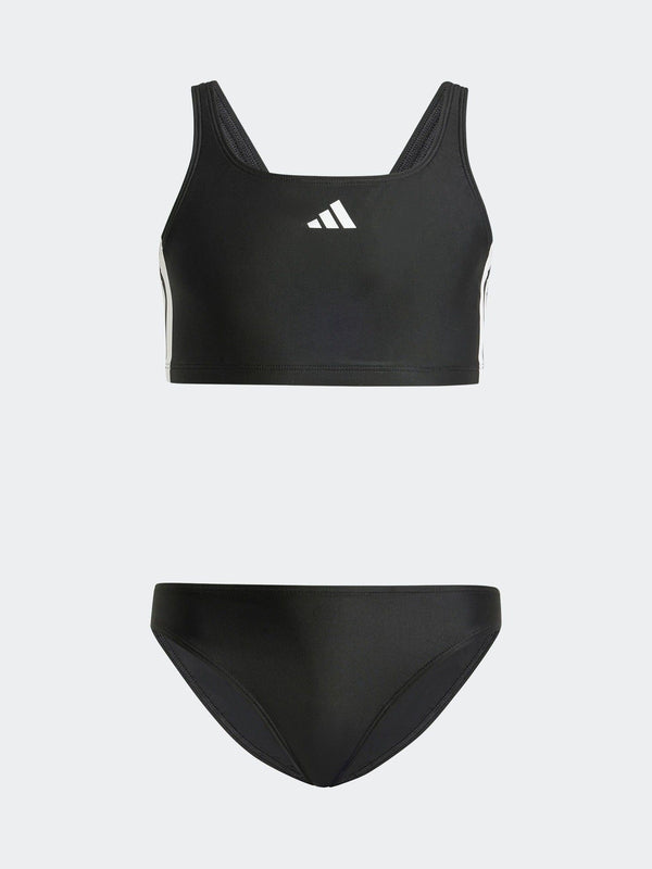 adidas Black 3 Stripe V Back Bikini Briefs