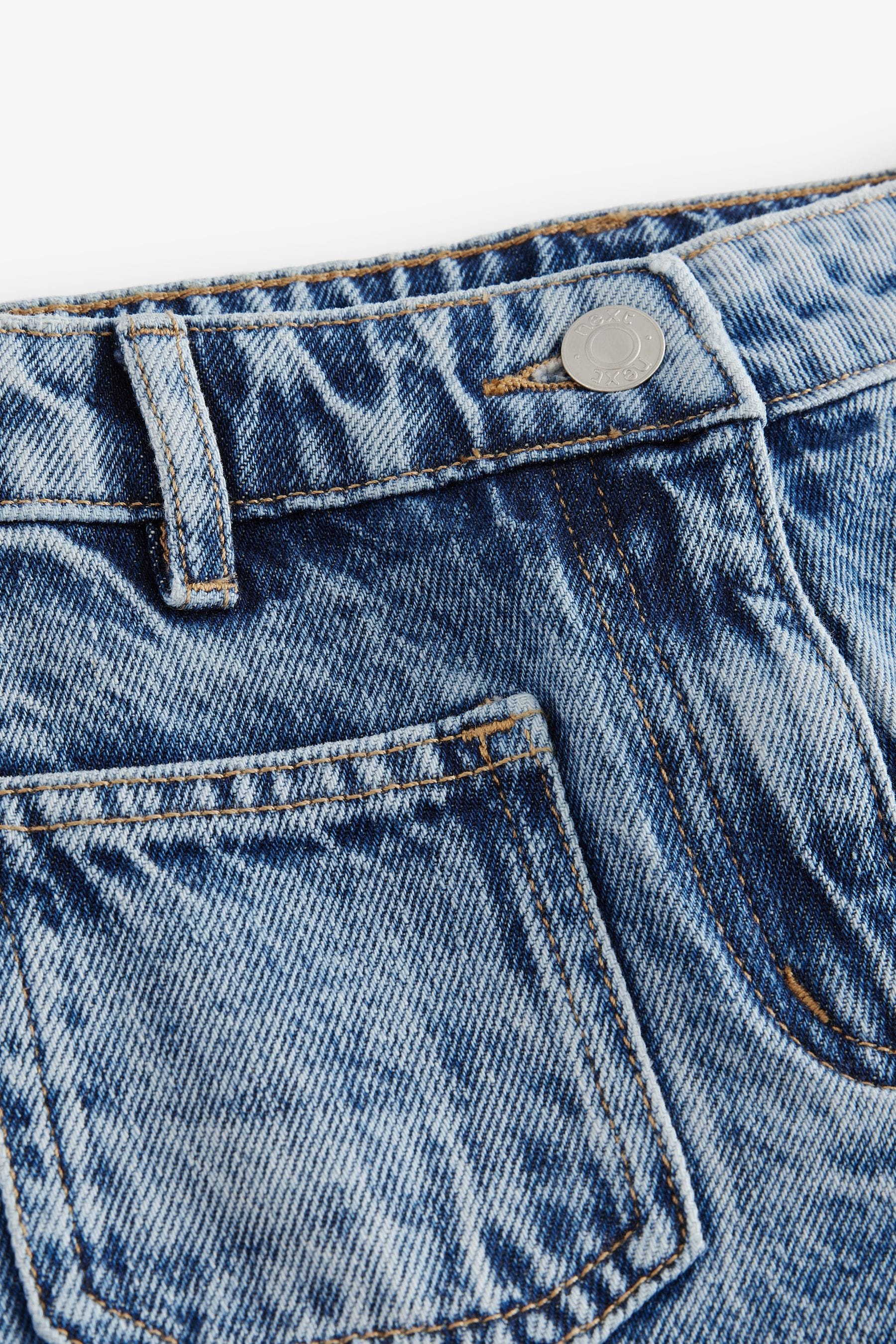 Mid Blue Denim Flare 100% Cotton Jeans (3-16yrs)