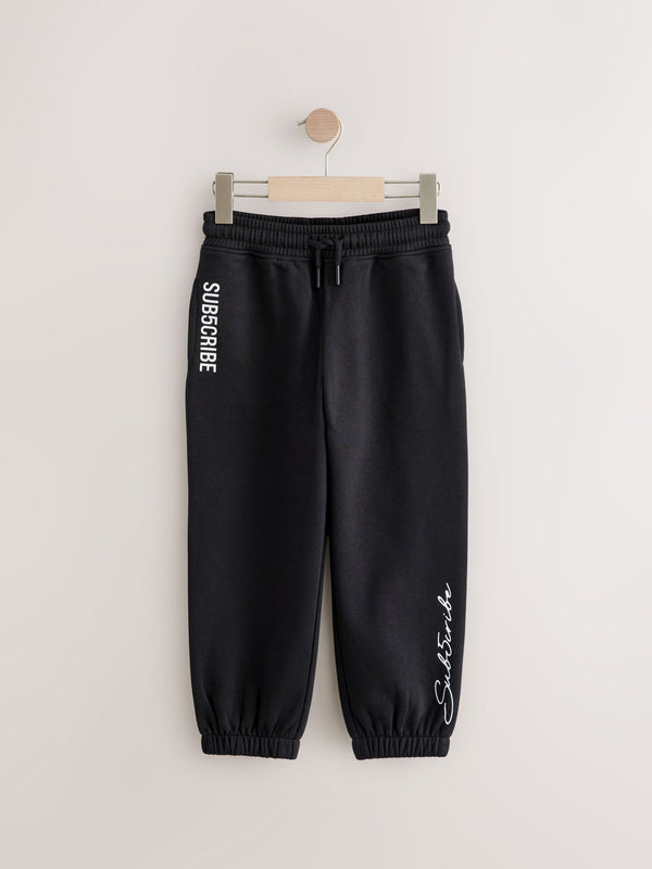 Black Sub5scribe Joggers (3-16yrs)