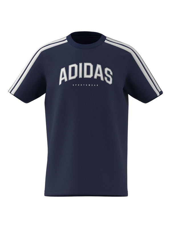 adidas Blue 100% Cotton Collegiate T-Shirt