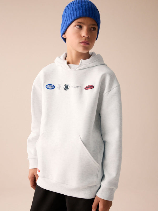 White Graphic Hoodie (3-16yrs)