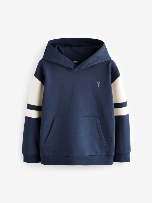 Navy Blue/Cream Colourblock Hoodie (3-16yrs)