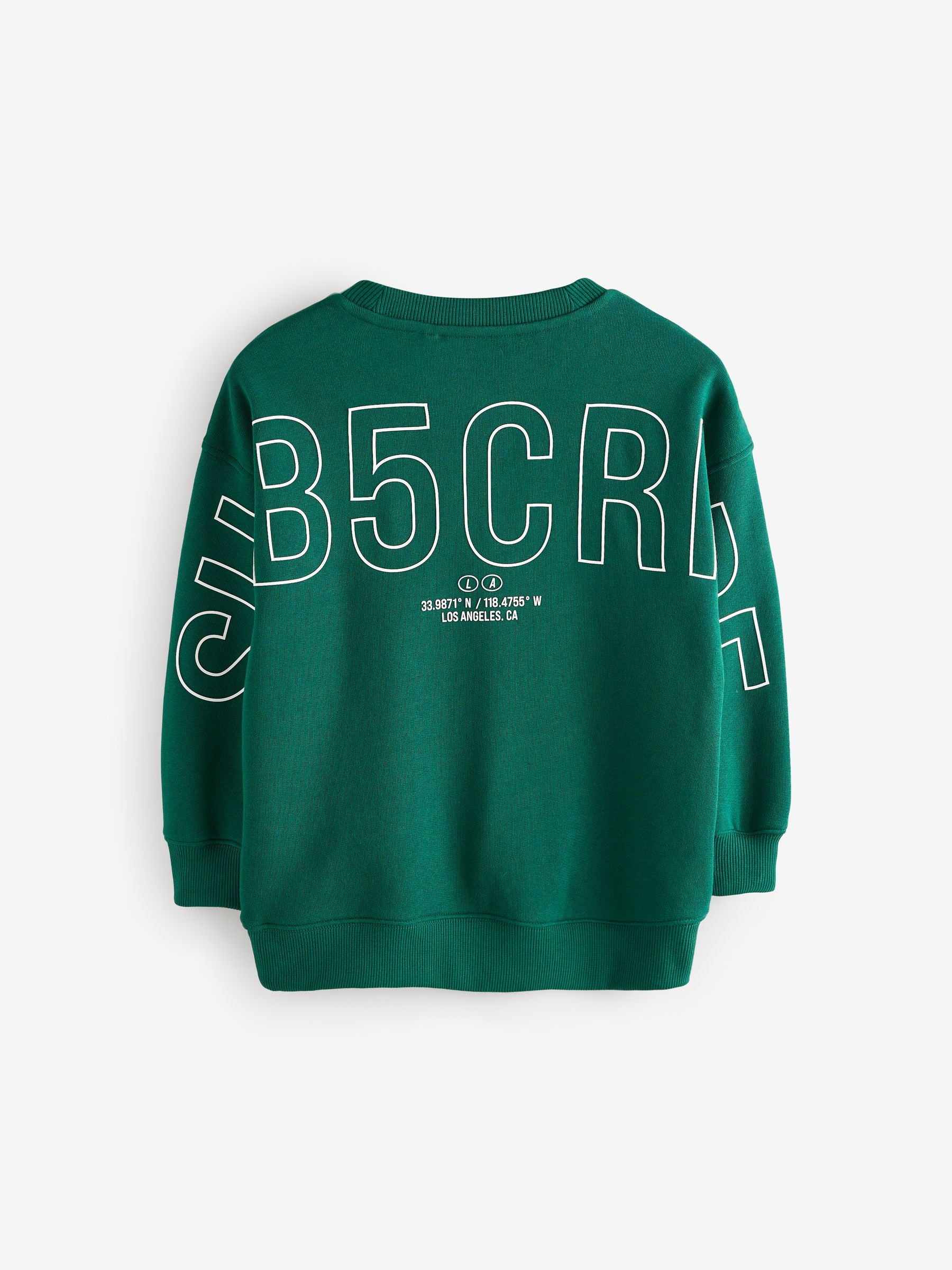 Green Subscribe Back Print Crew Neck Sweatshirt (3-16yrs)