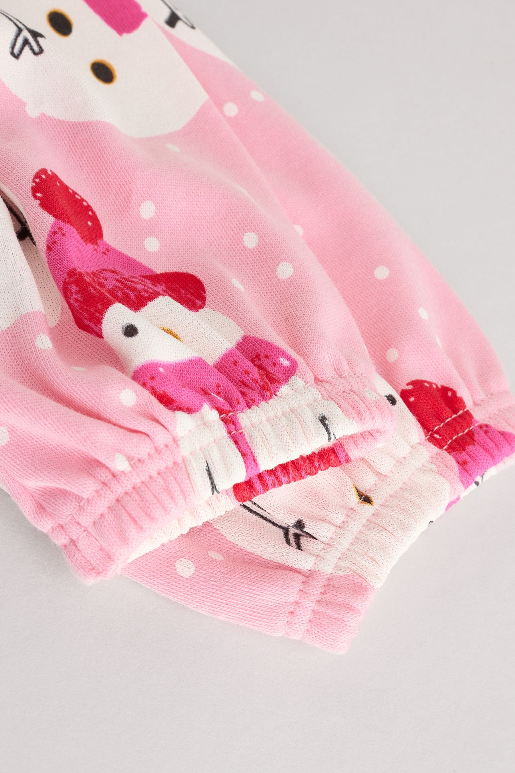 Pink Snowman Christmas Baby Jersey 100% Cotton Dress With Tights Set (0mths-2yrs)