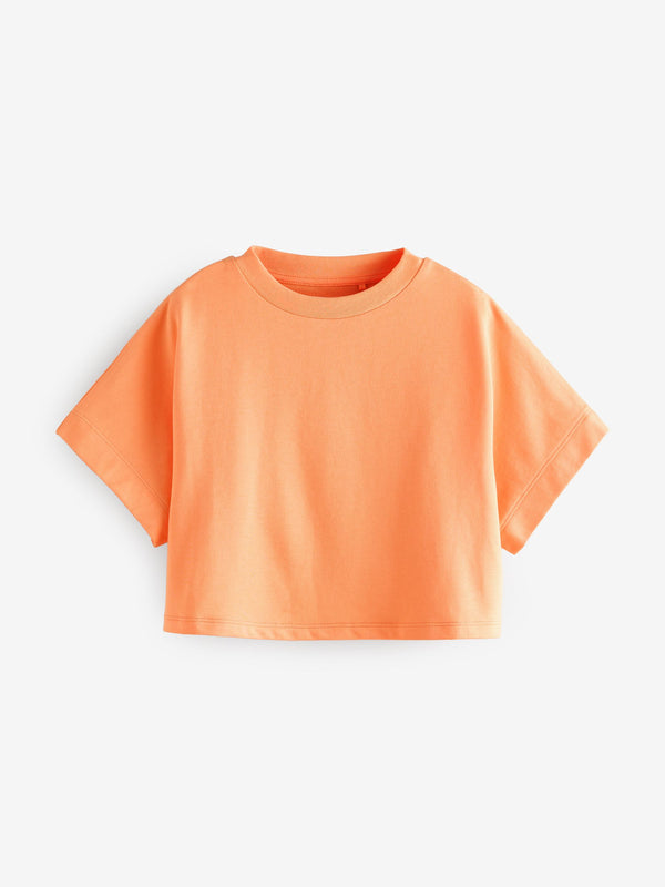 Orange 100% Cotton Boxy T-Shirt (3-16yrs)