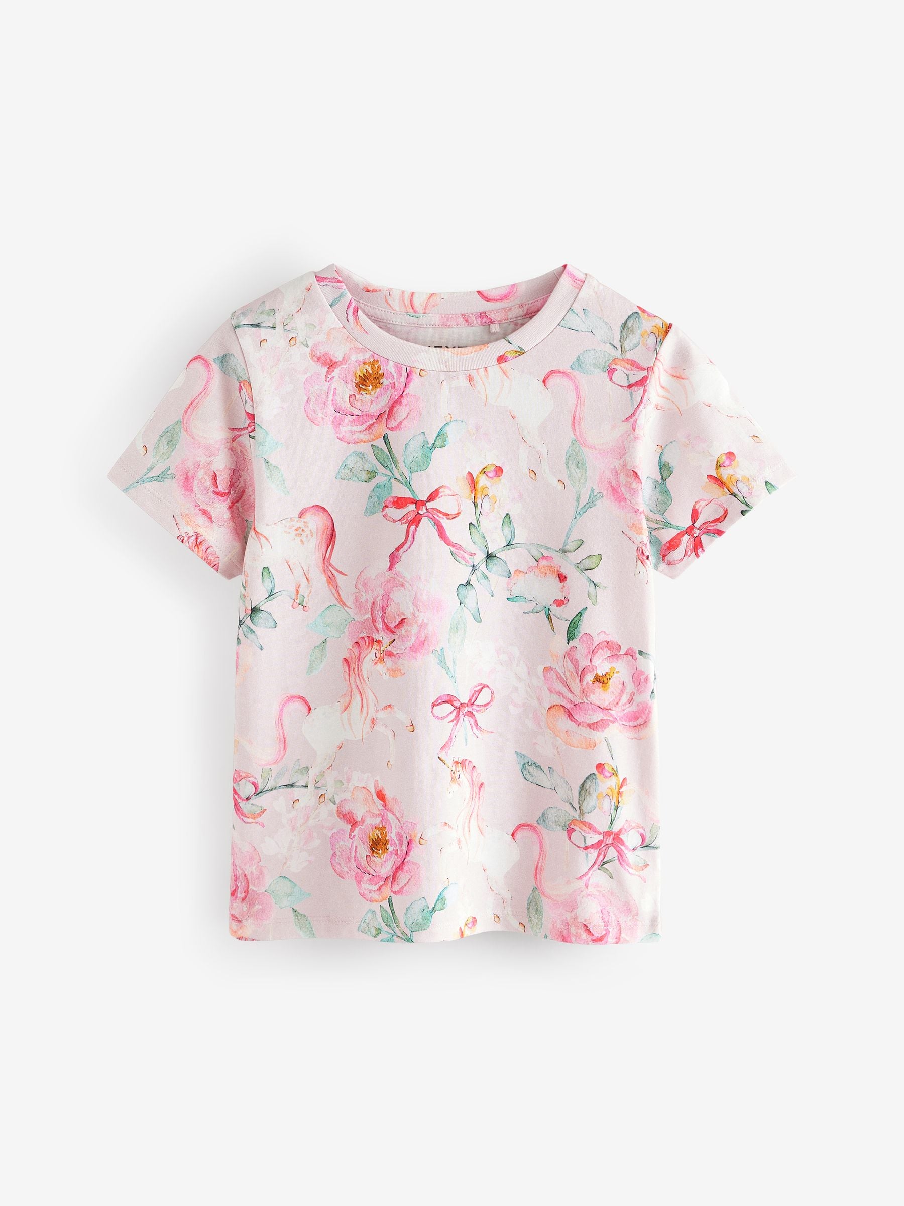 Pink Unicorn 100% Cotton T-Shirt (3-16yrs)