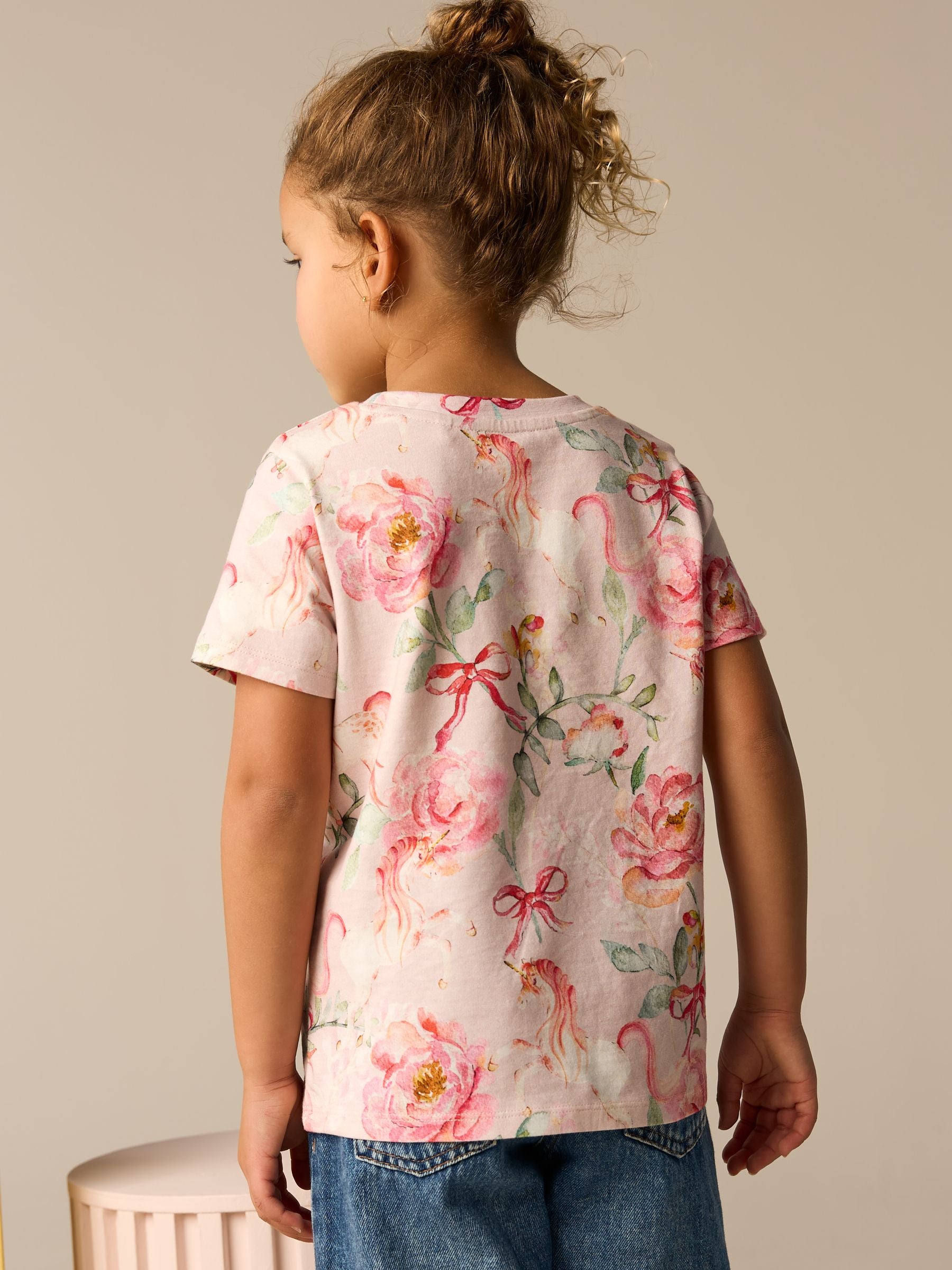 Pink Unicorn 100% Cotton T-Shirt (3-16yrs)