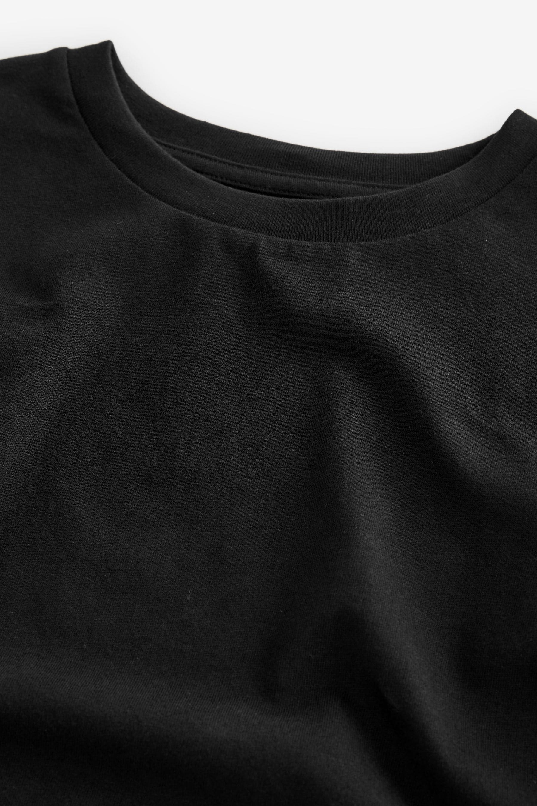 Black Oversized 100% Cotton T-Shirt (3-16yrs)