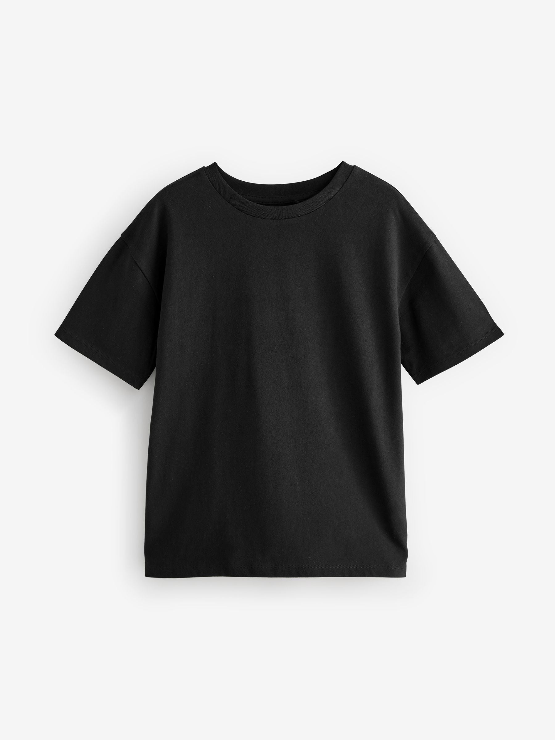 Black Oversized 100% Cotton T-Shirt (3-16yrs)