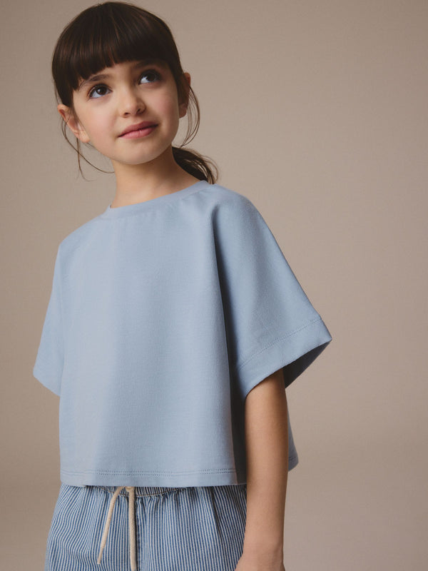 Blue Boxy T-Shirt (3-16yrs)