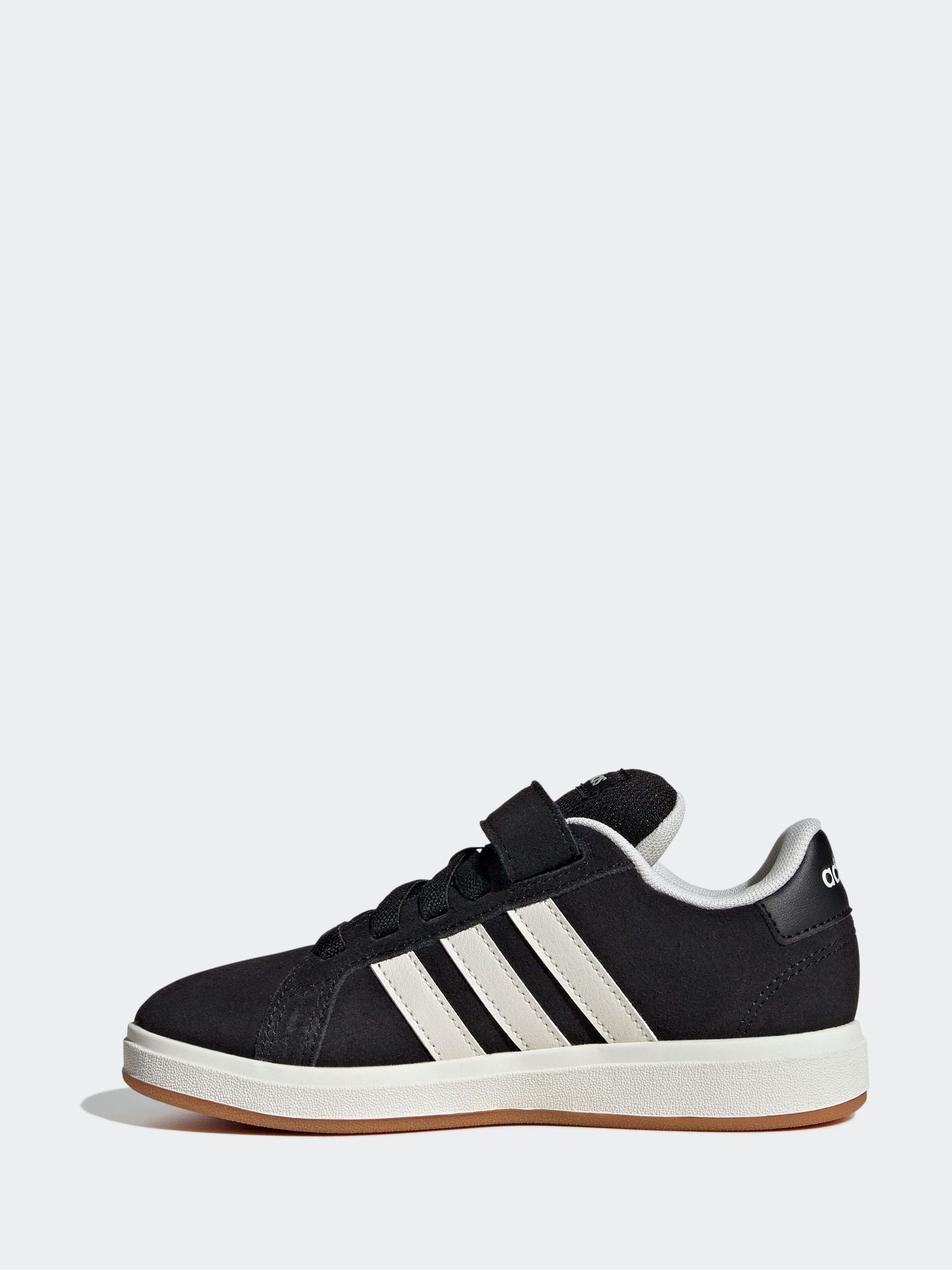 adidas Black Grey Grand Court 00s Trainers