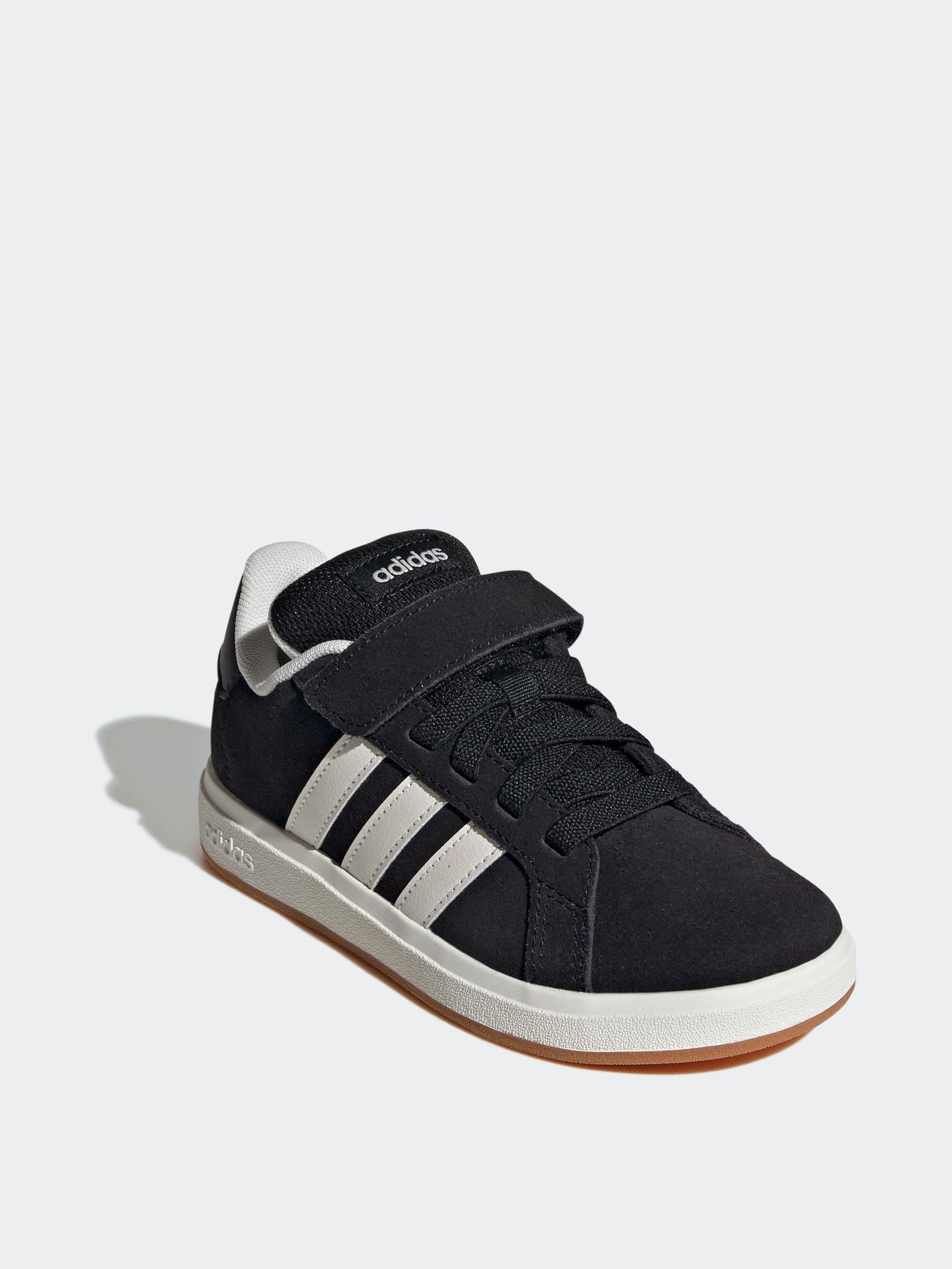 adidas Black Grey Grand Court 00s Trainers