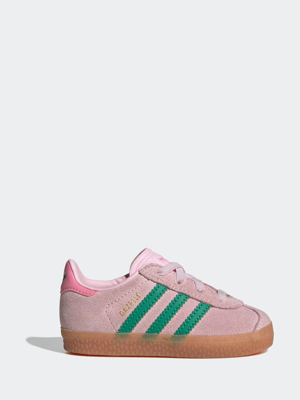 Adidas Oringnal Pink Gazelle Elastic Lace Trainers