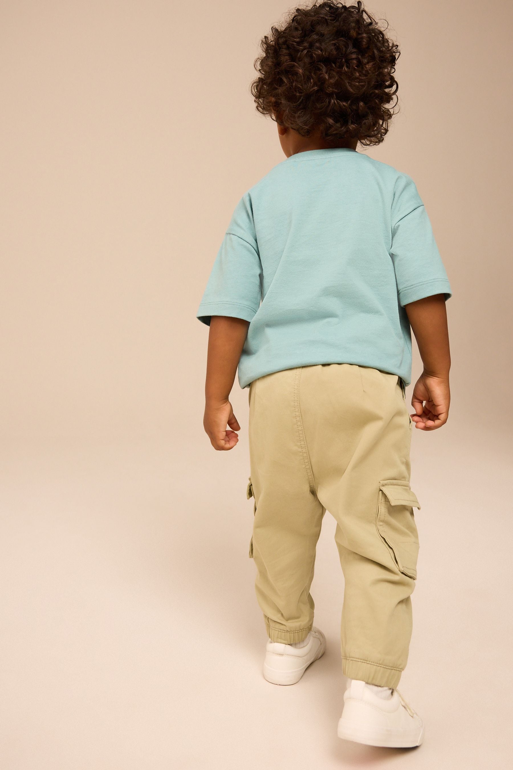 Sage Green Tractor Cargo Trousers (3mths-7yrs)